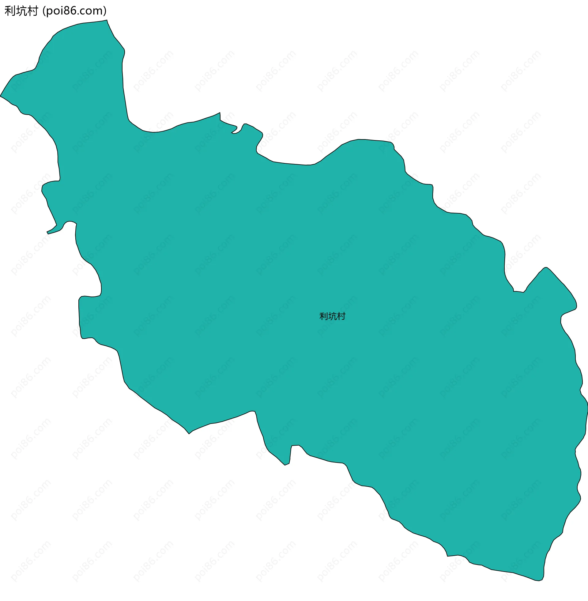 利坑村边界地图