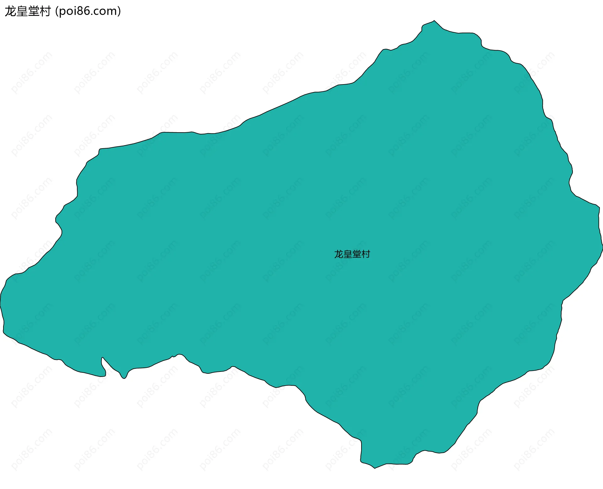 龙皇堂村边界地图