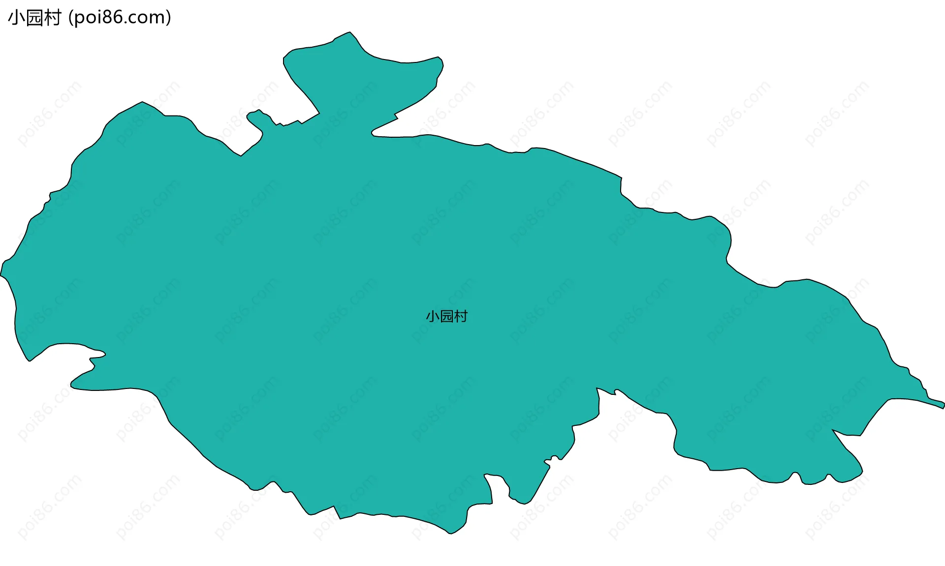 小园村边界地图