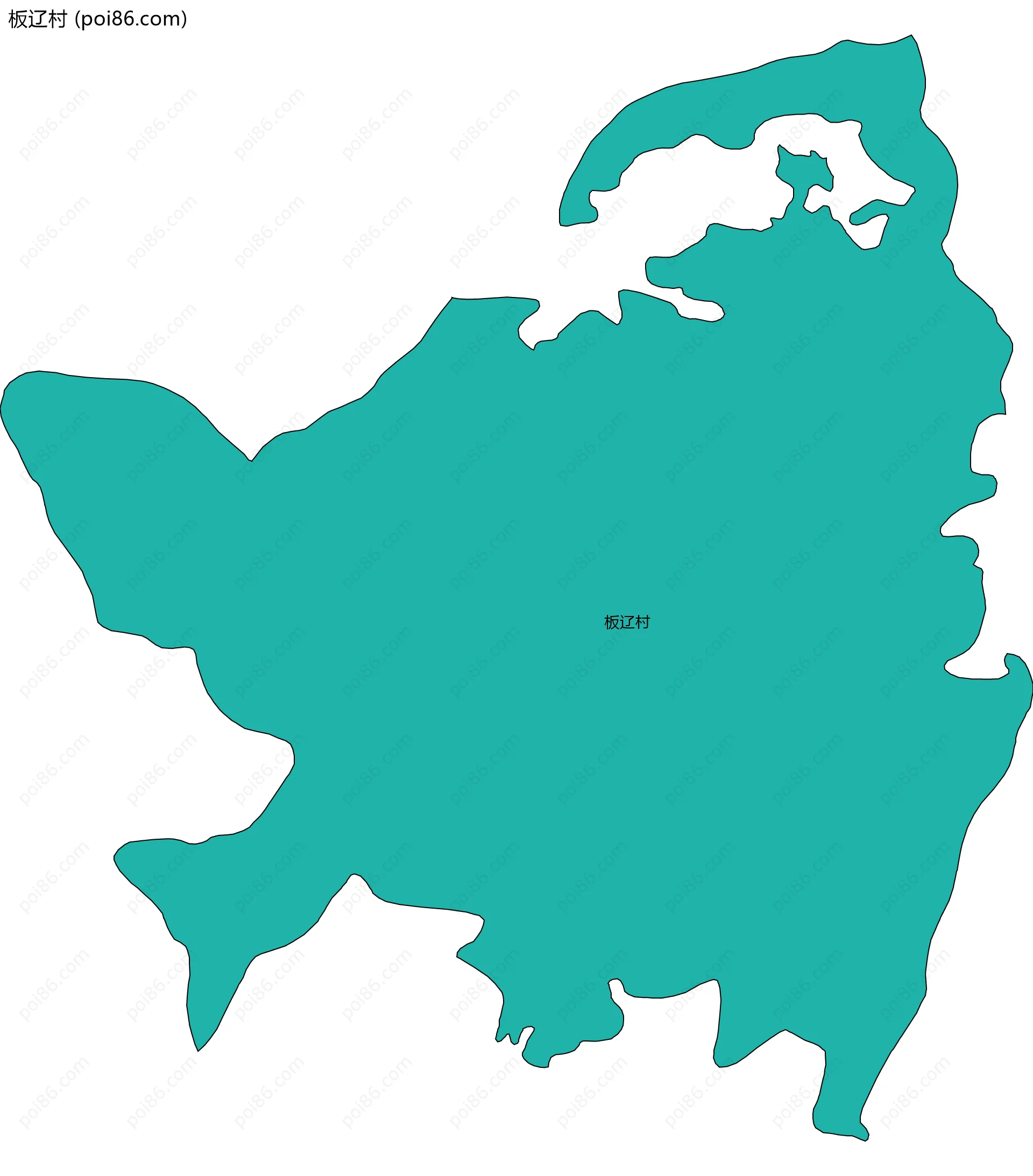 板辽村边界地图