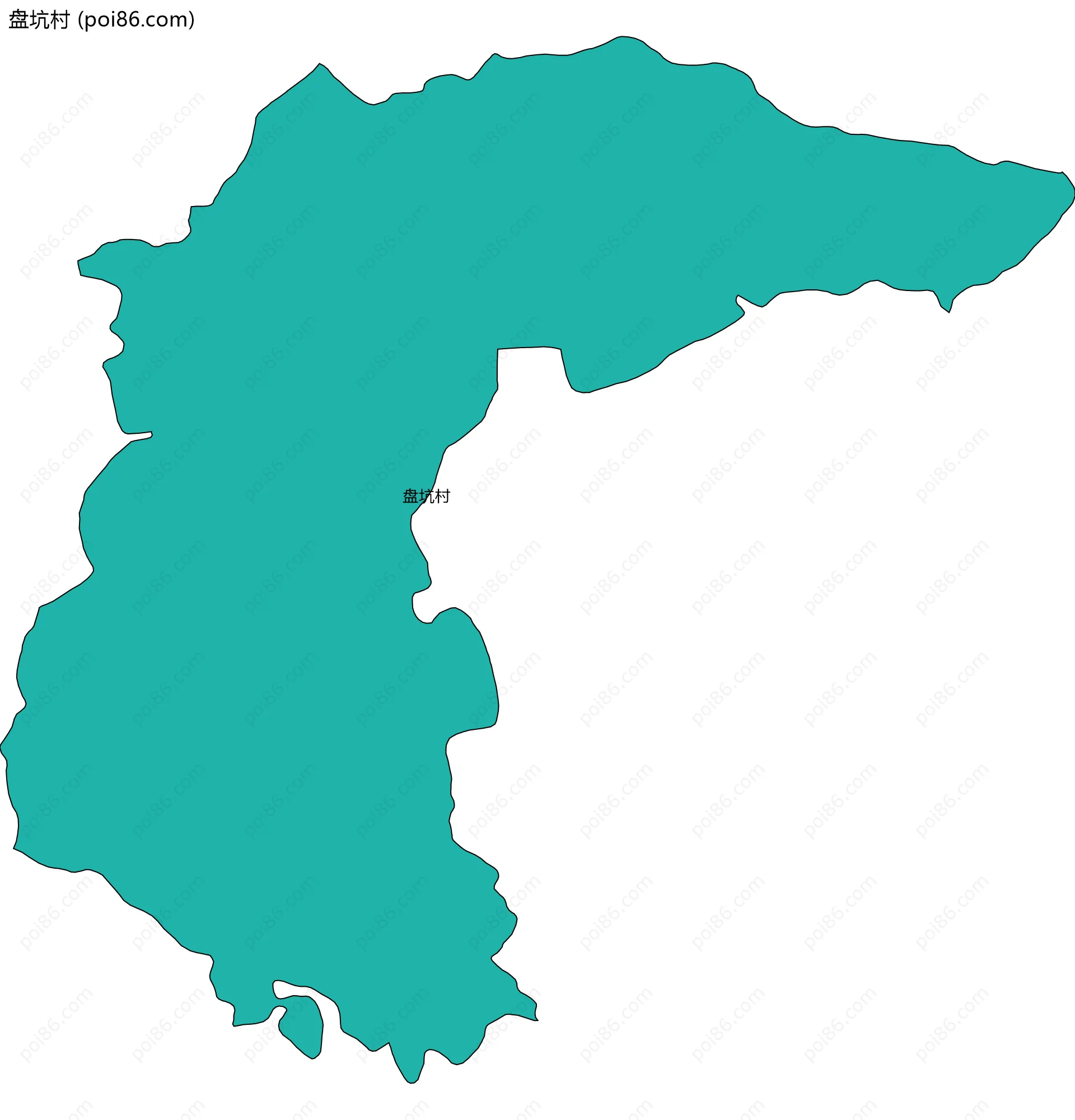 盘坑村边界地图