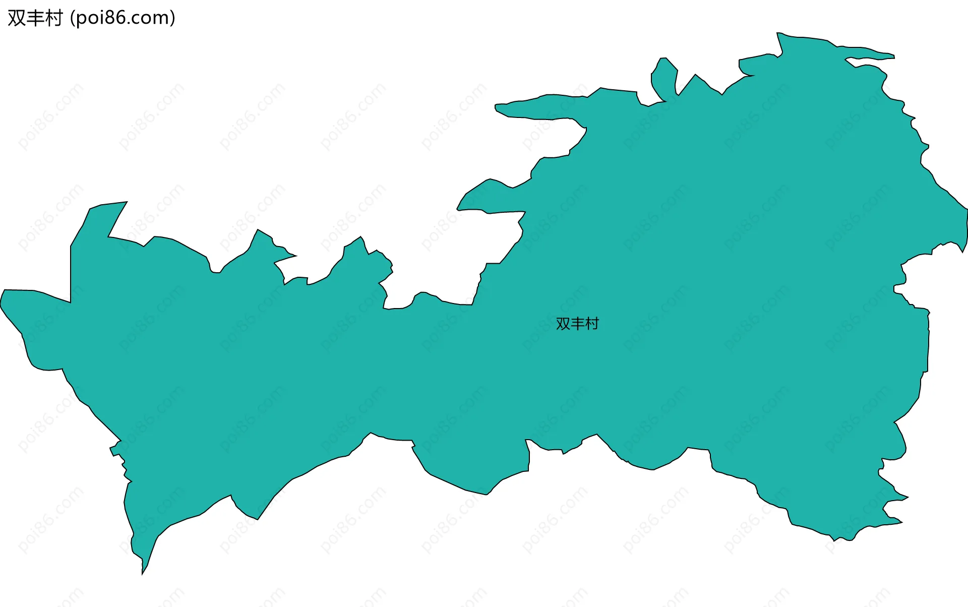 双丰村边界地图