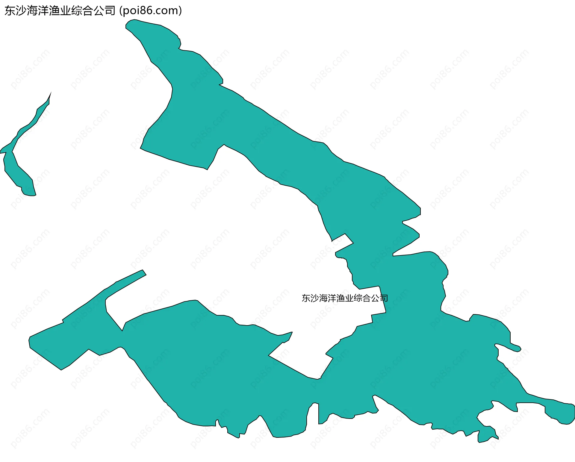 东沙海洋渔业综合公司边界地图