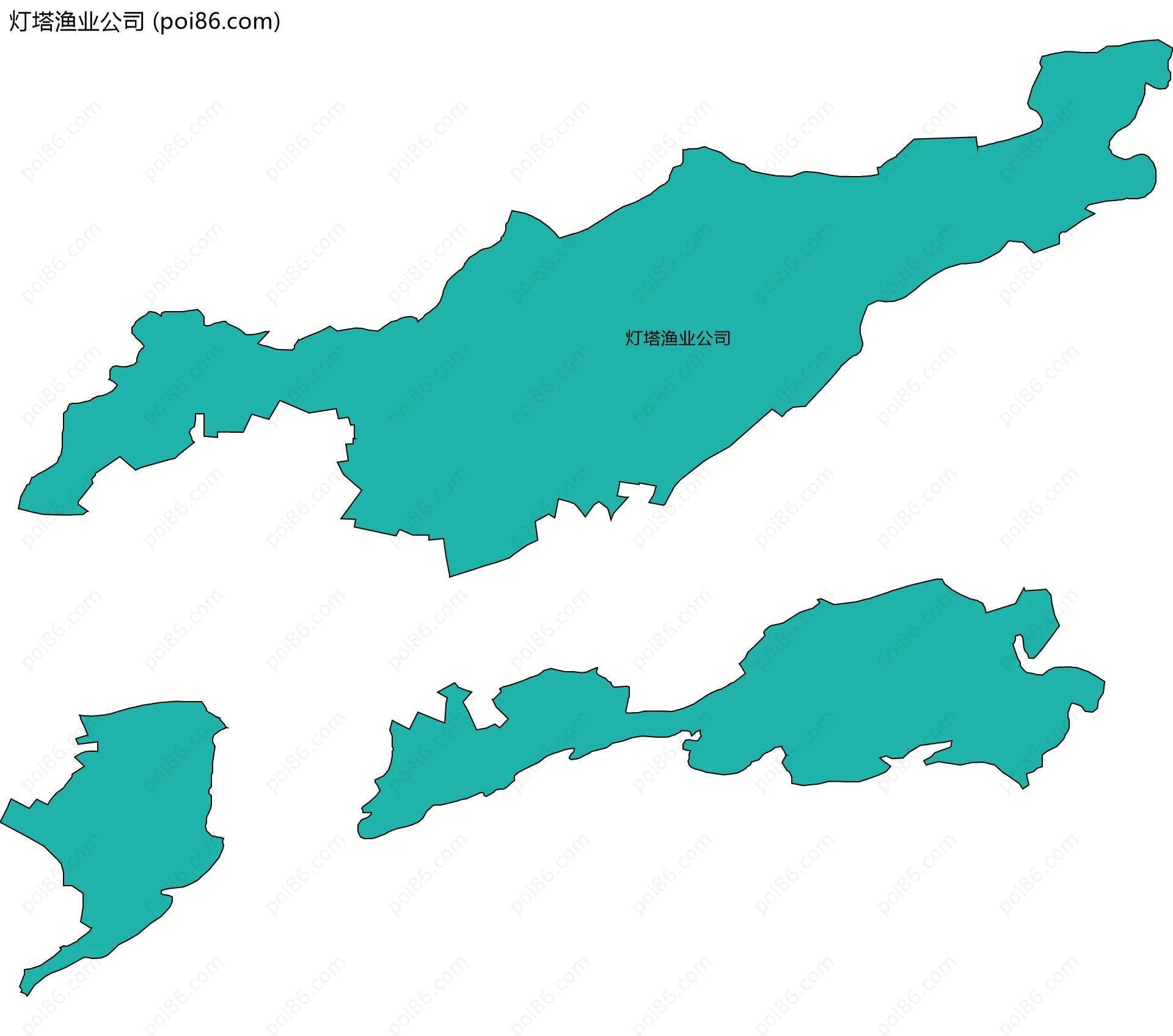 灯塔渔业公司边界地图
