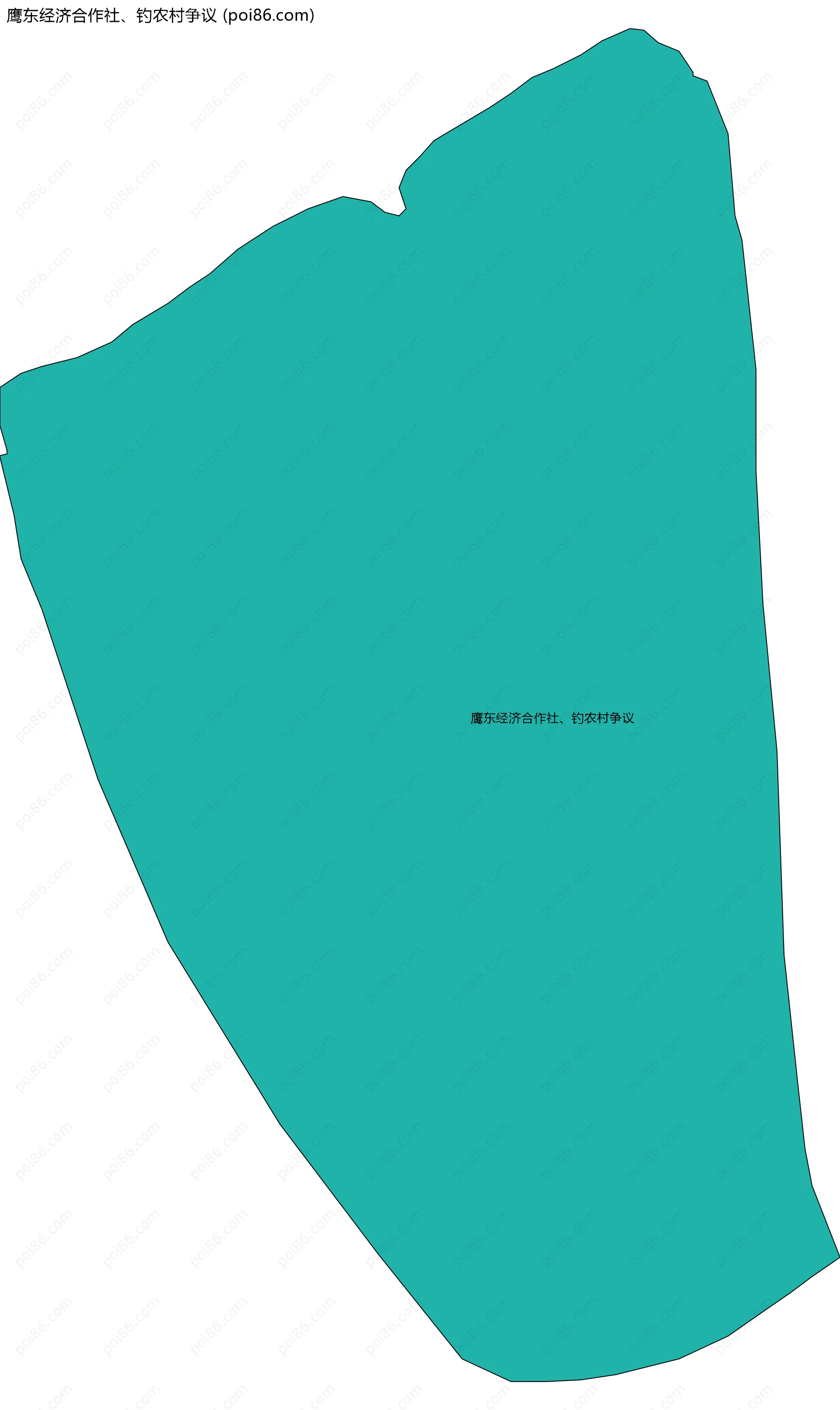 鹰东经济合作社、钓农村争议边界地图