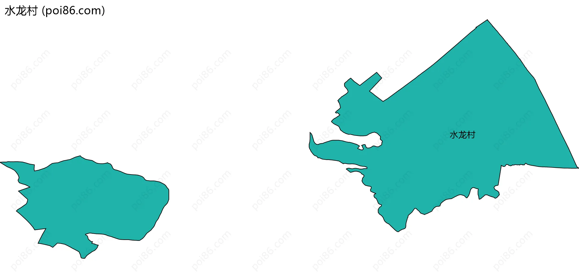 水龙村边界地图