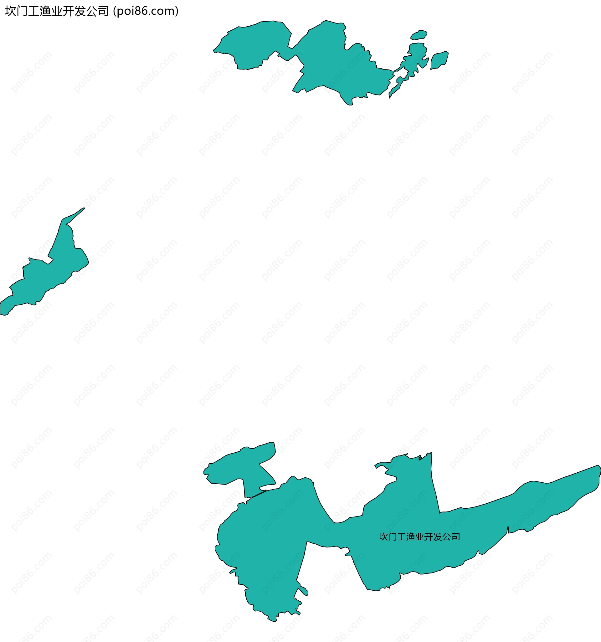 坎门工渔业开发公司边界地图