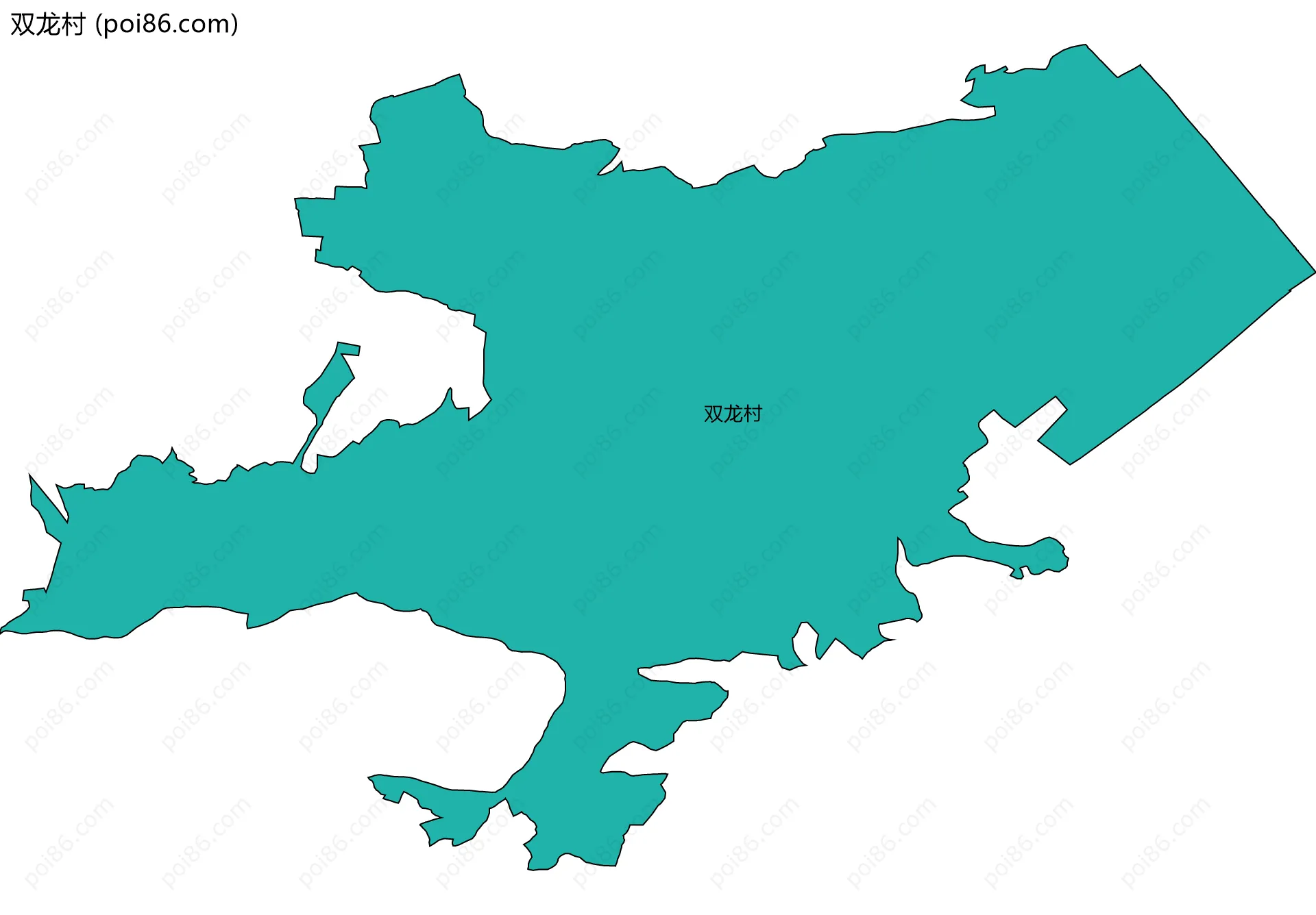 双龙村边界地图