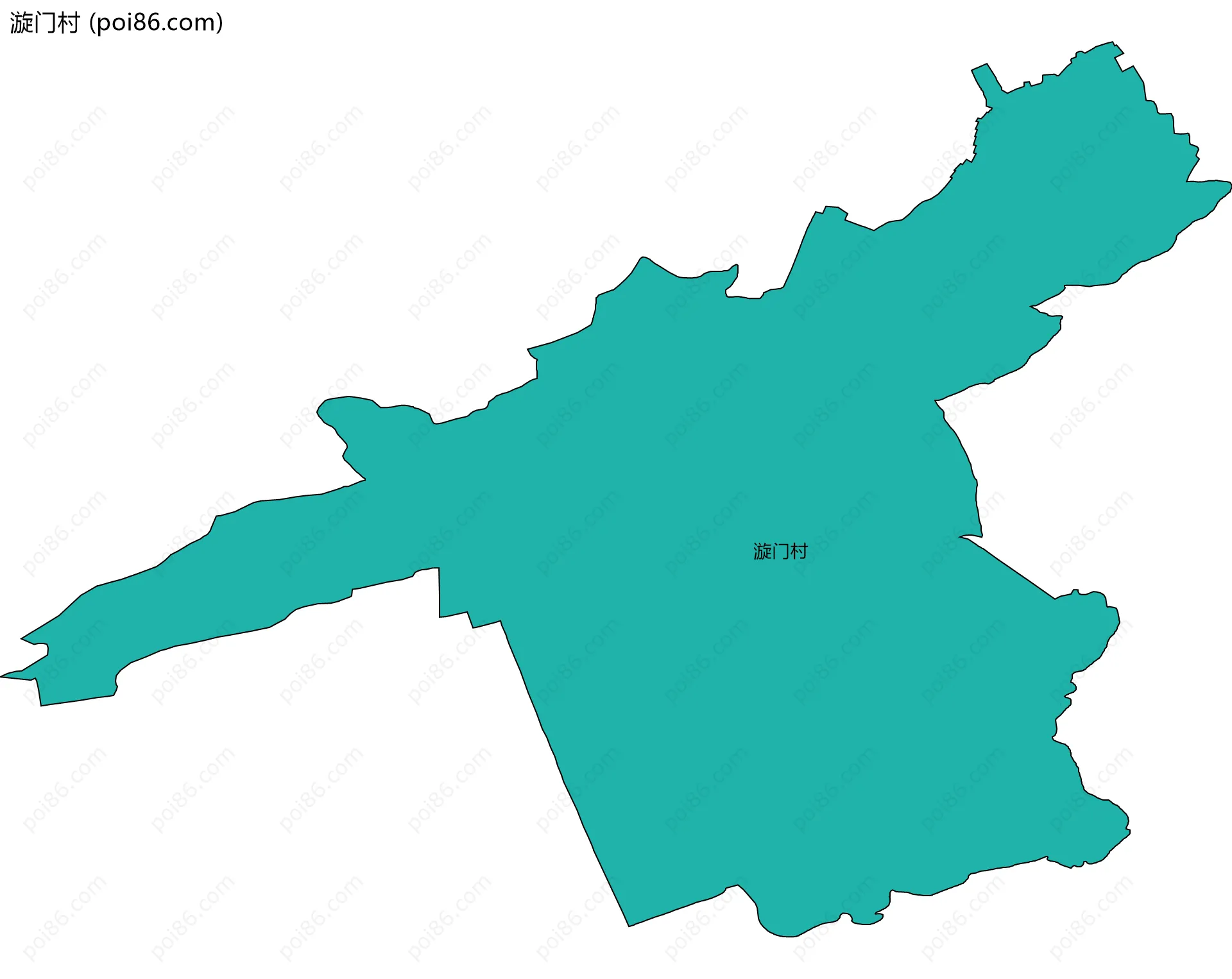漩门村边界地图