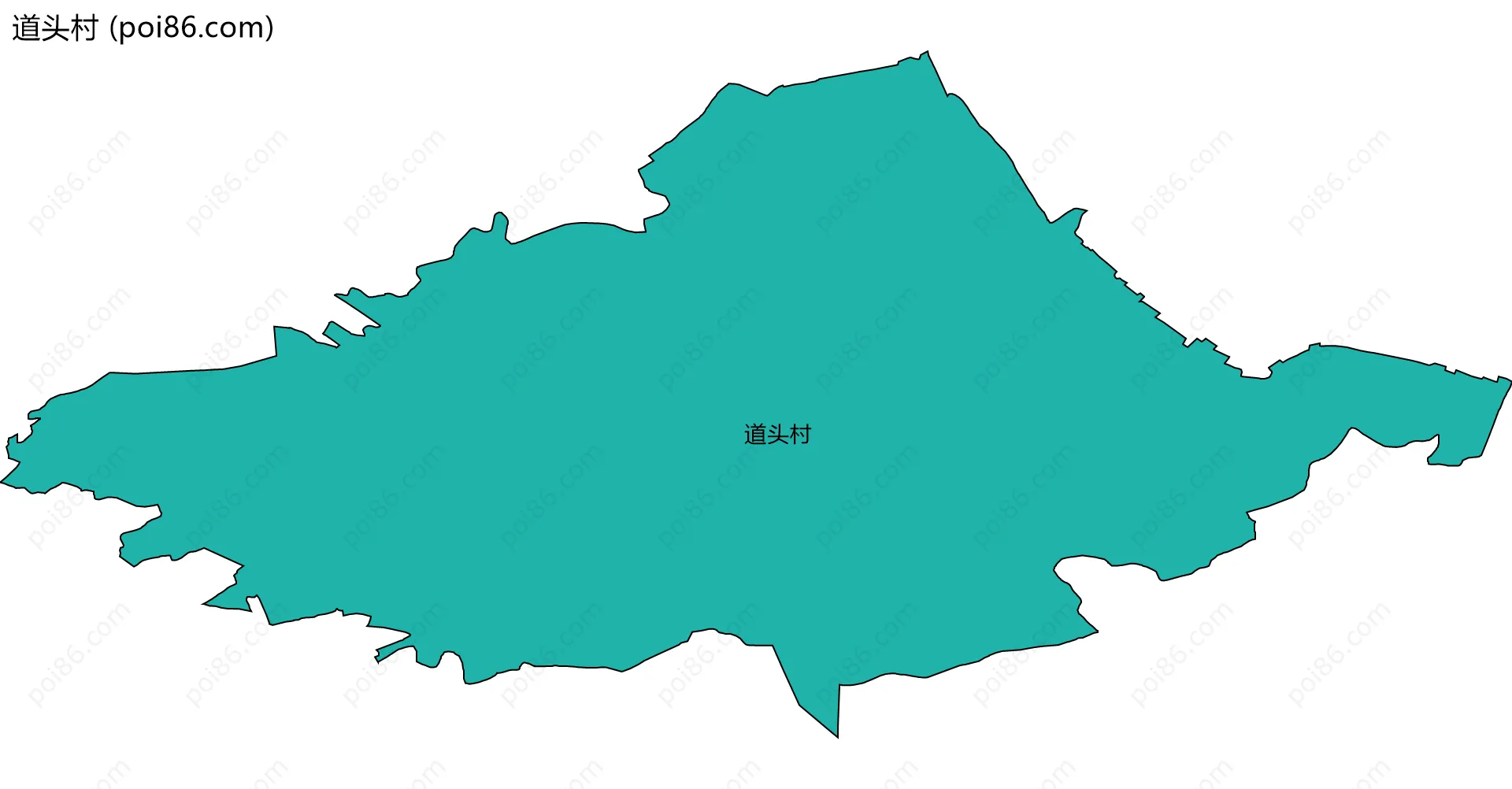 道头村边界地图