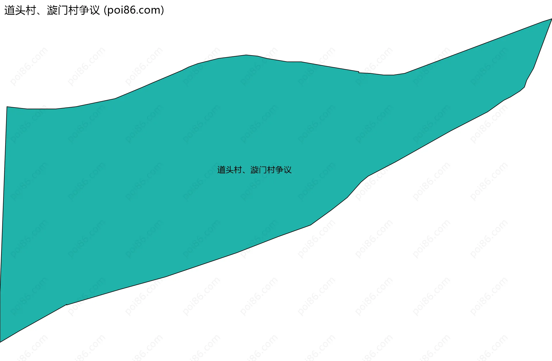 道头村、漩门村争议边界地图