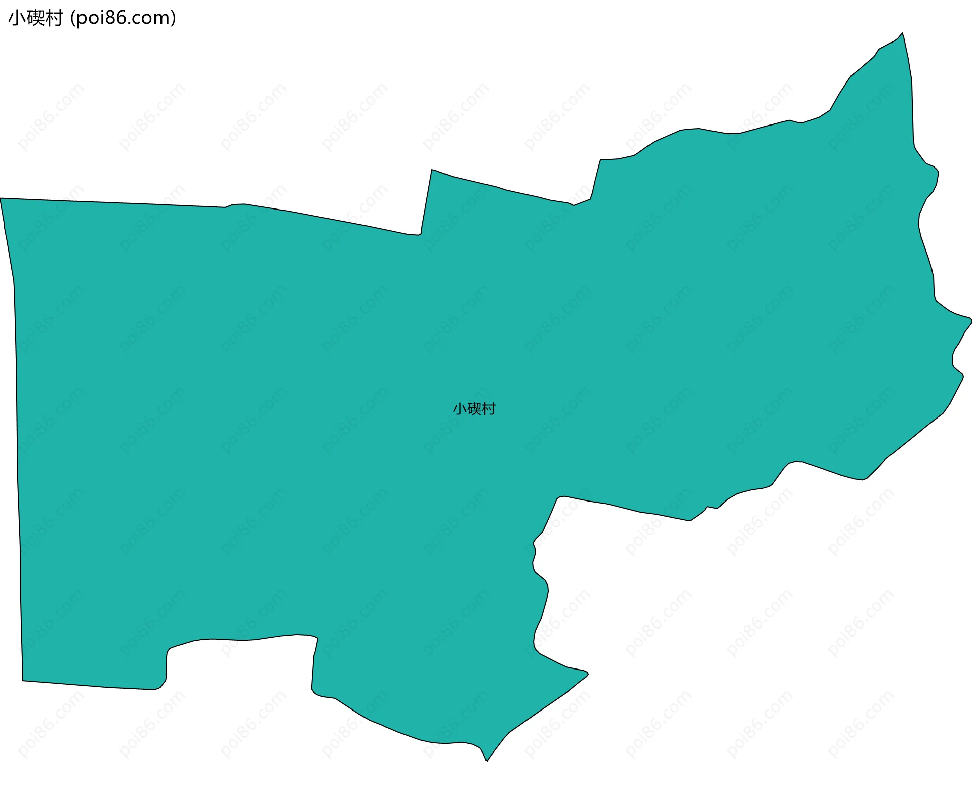 小碶村边界地图