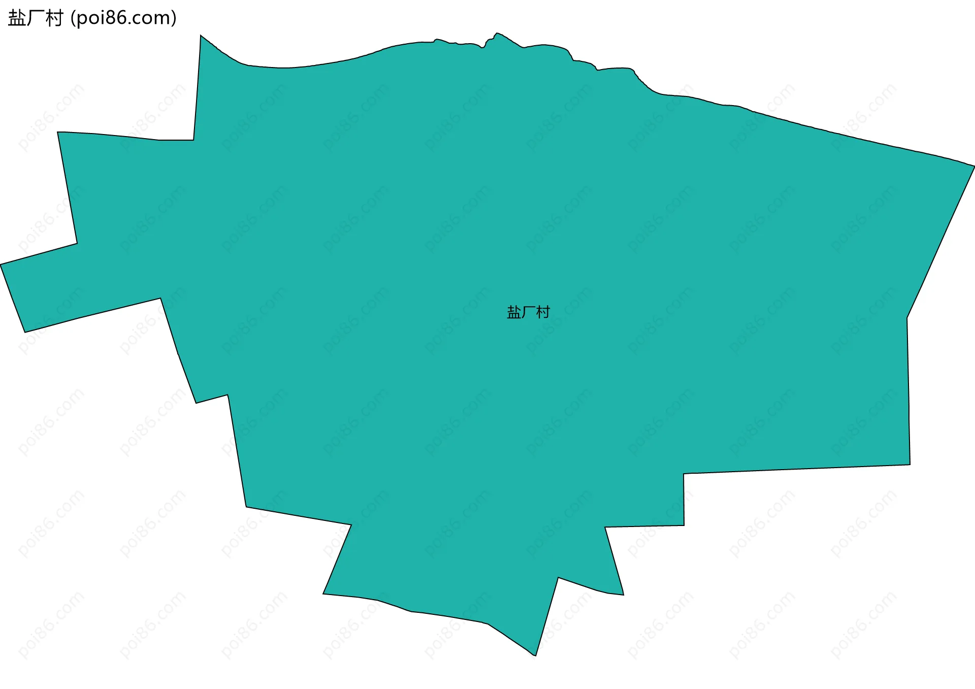 盐厂村边界地图