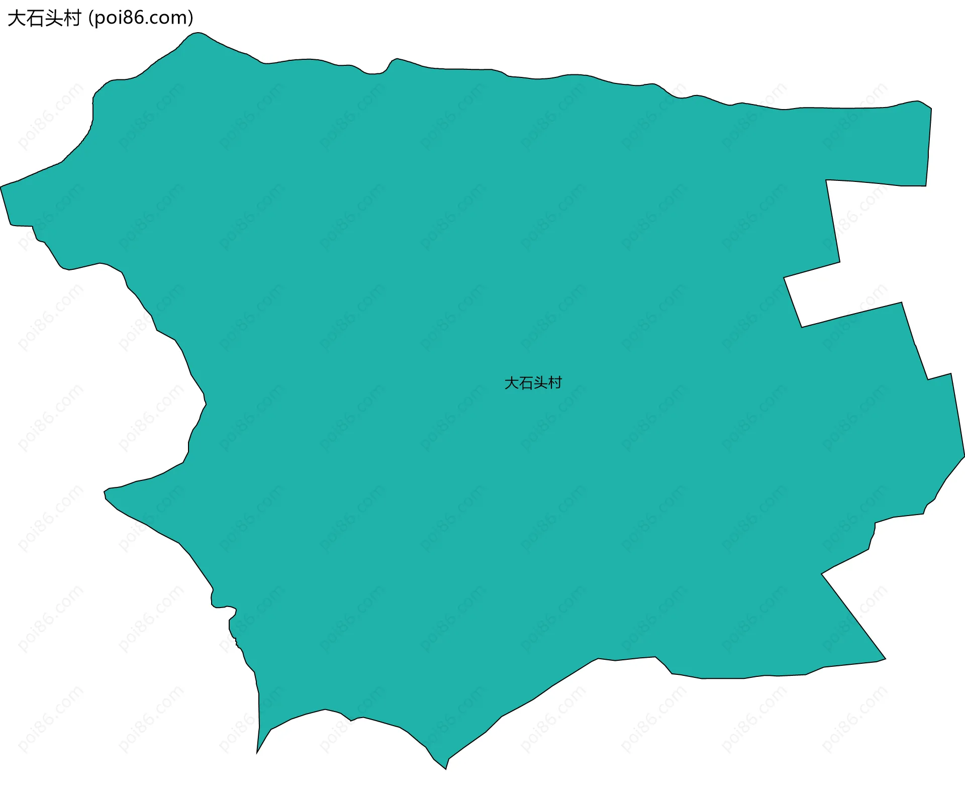 大石头村边界地图