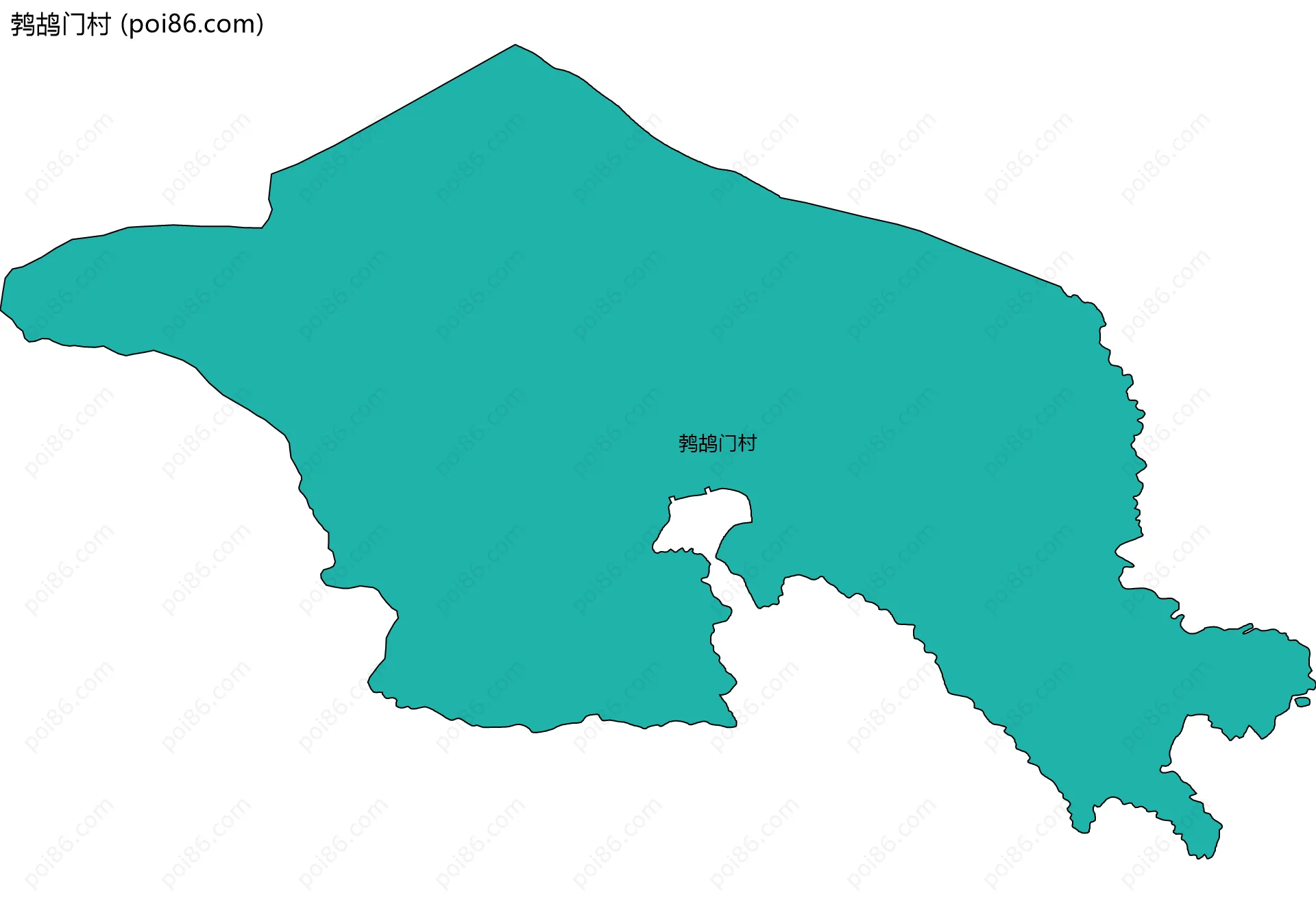 鹁鸪门村边界地图