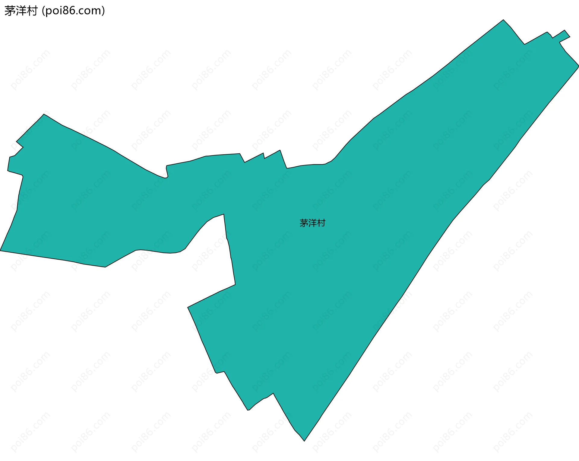 茅洋村边界地图