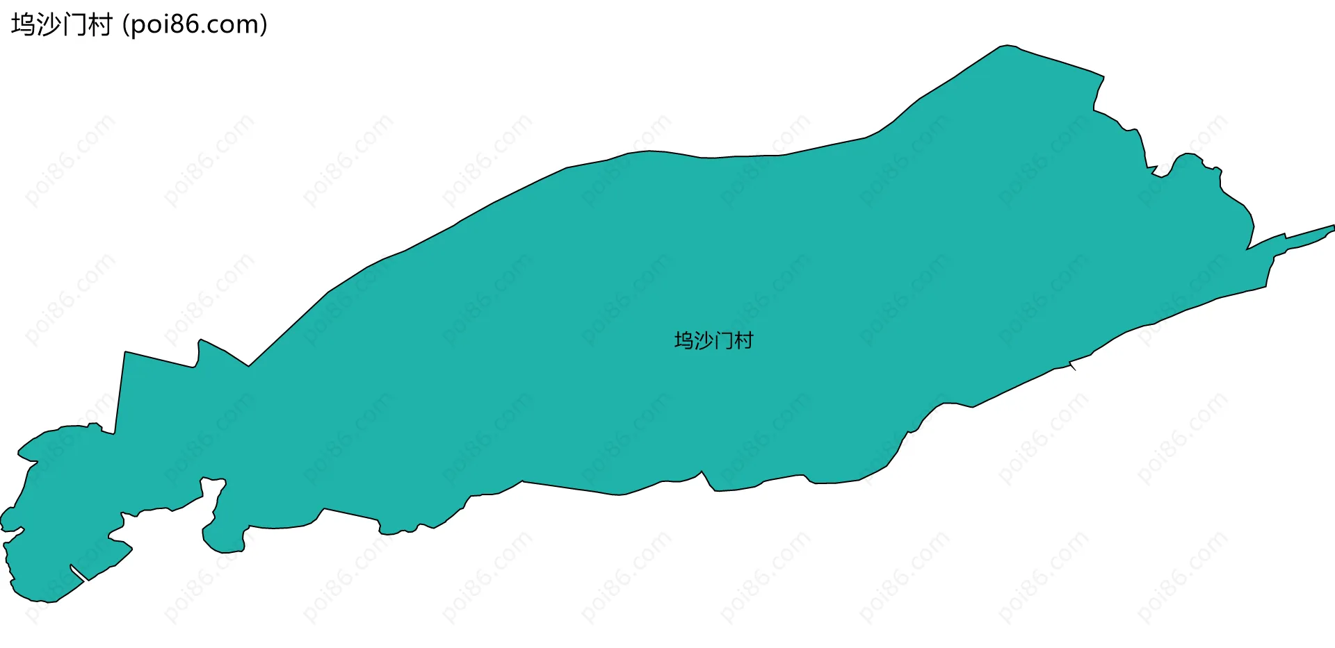 坞沙门村边界地图