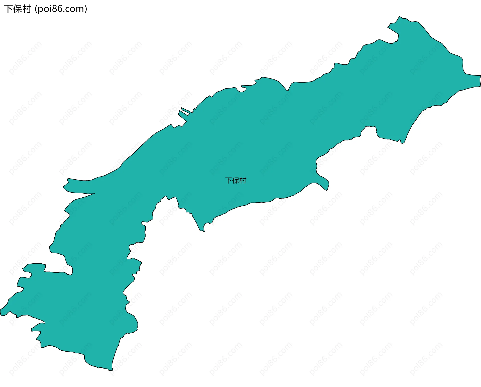 下保村边界地图