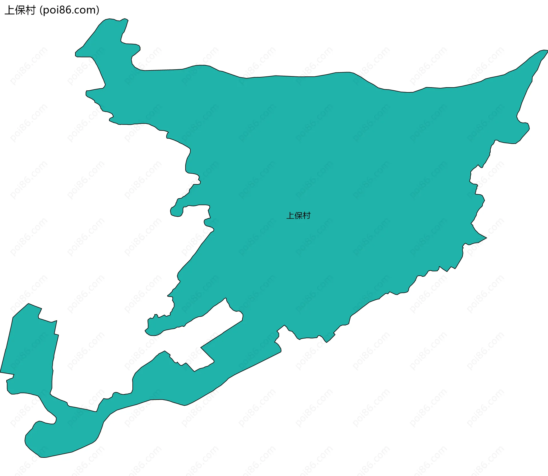 上保村边界地图