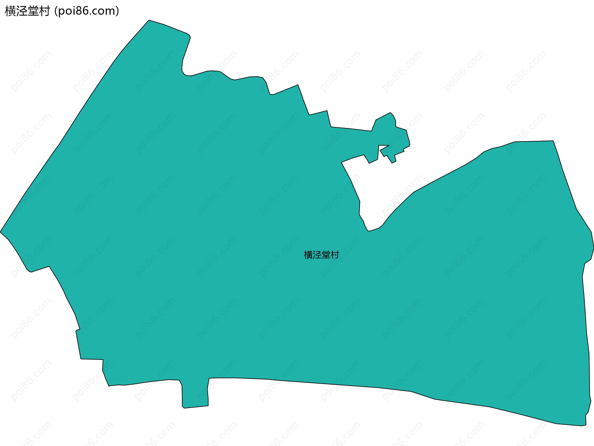 横泾堂村边界地图