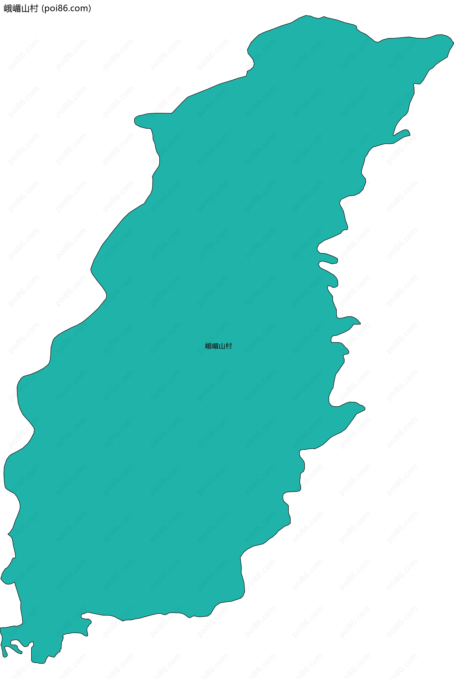 峨嵋山村边界地图