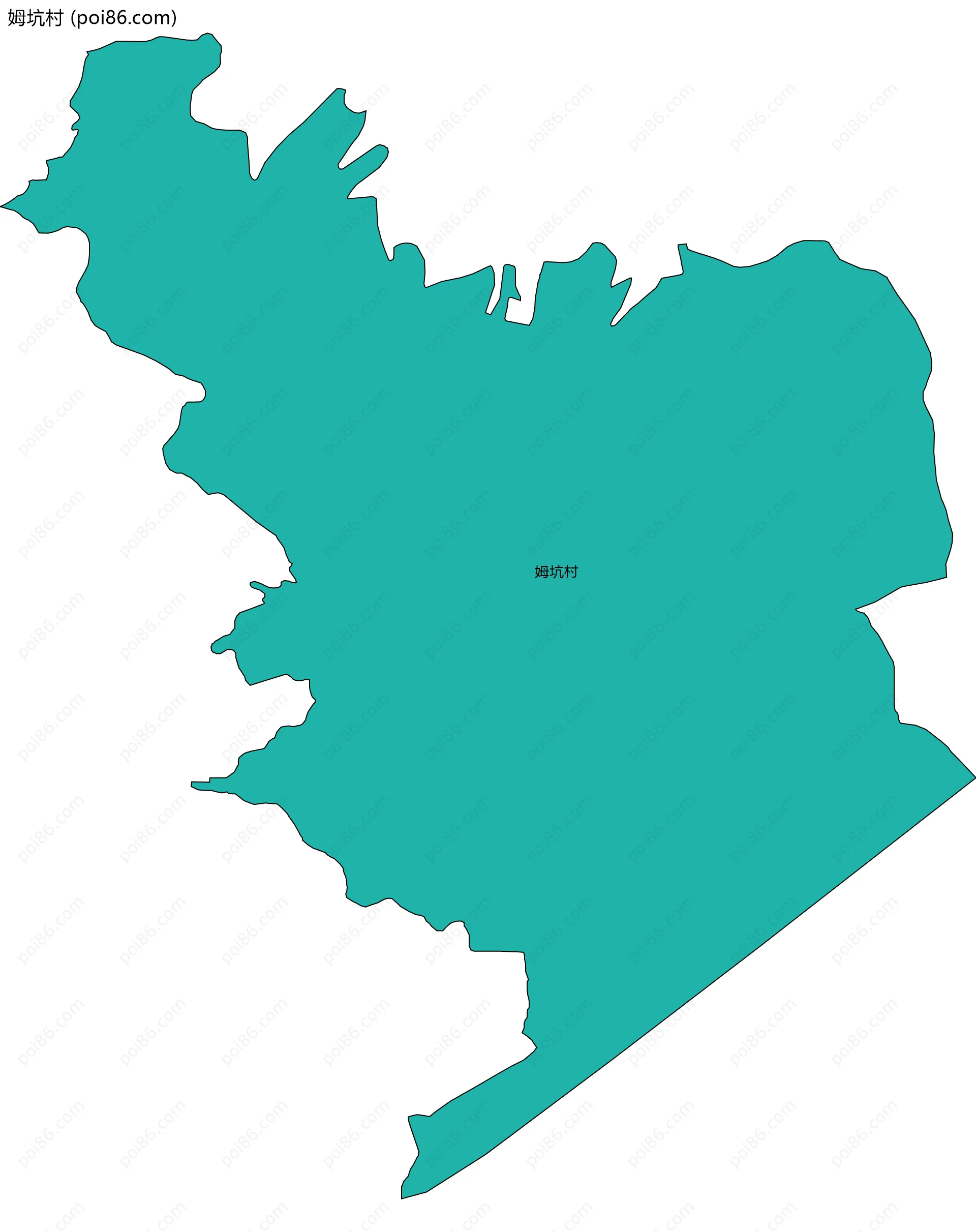 姆坑村边界地图