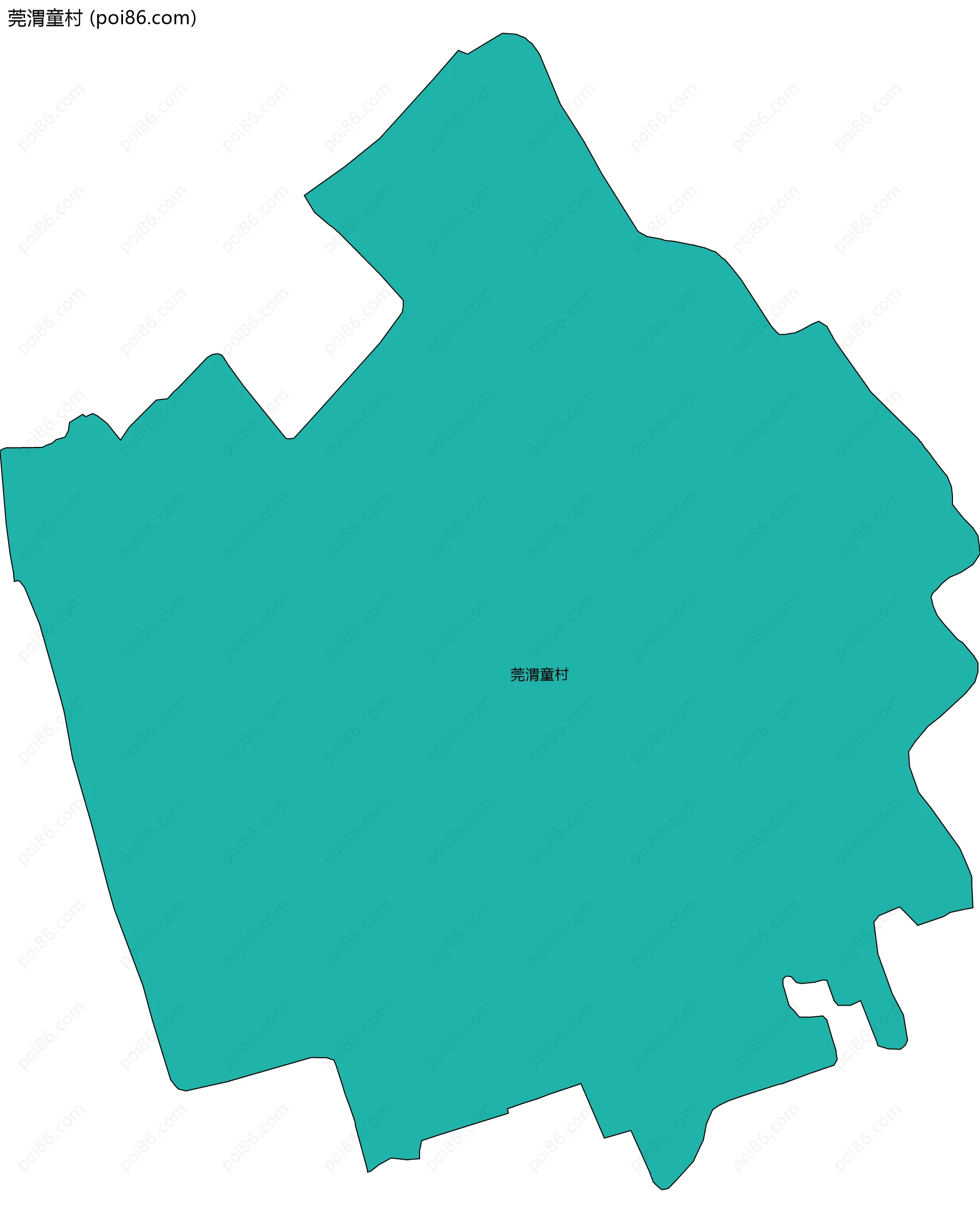 莞渭童村边界地图