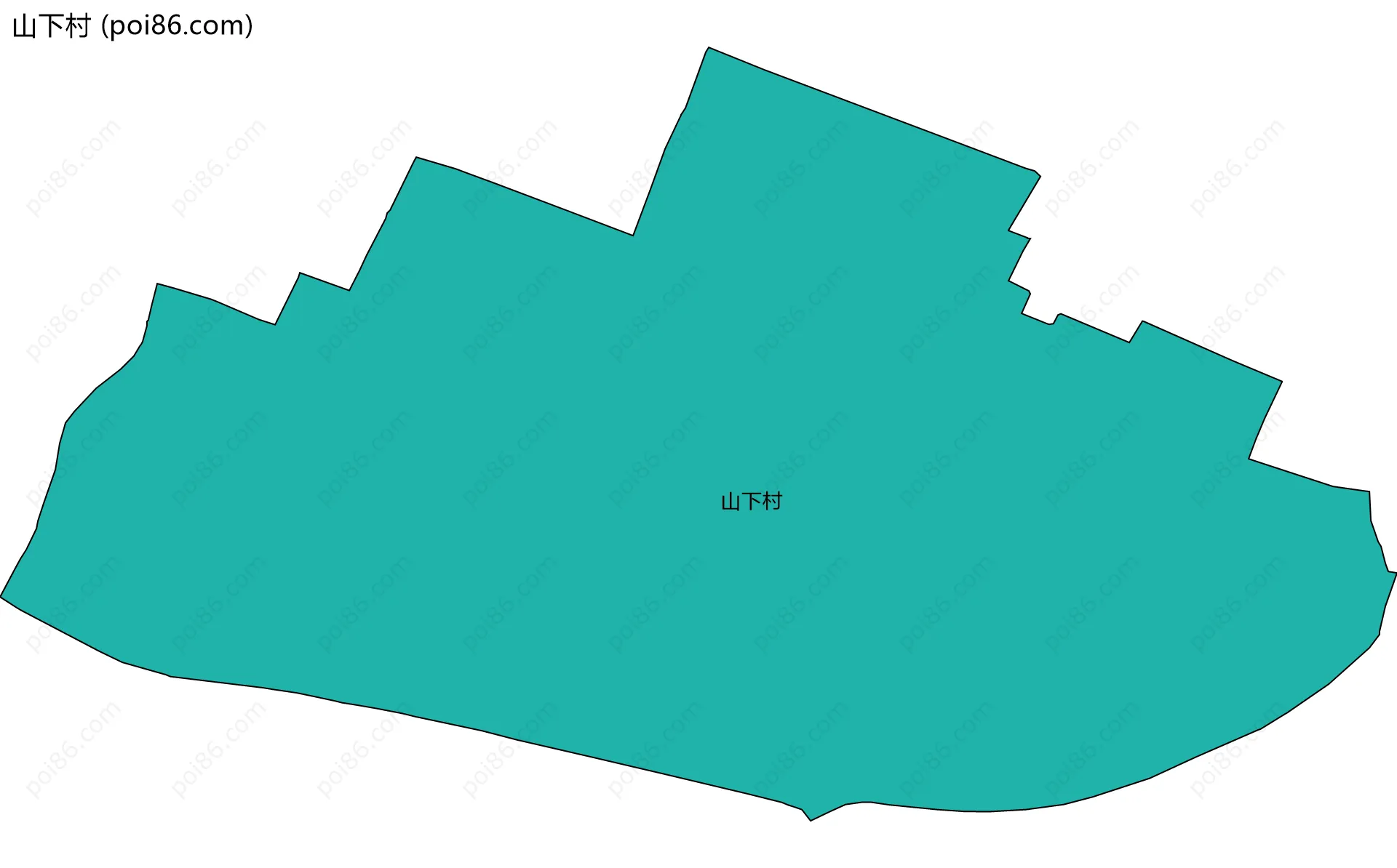 山下村边界地图