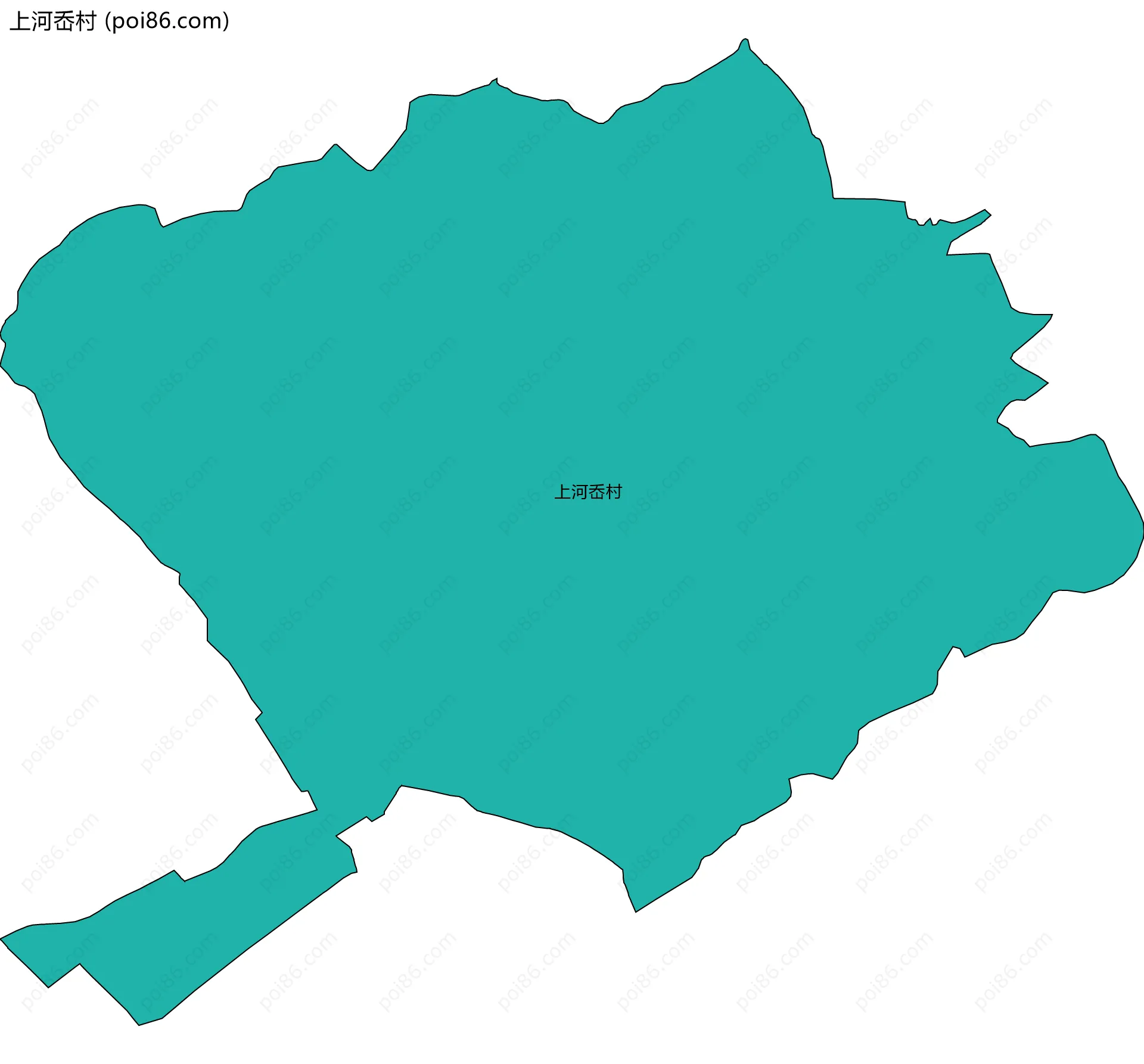 上河岙村边界地图