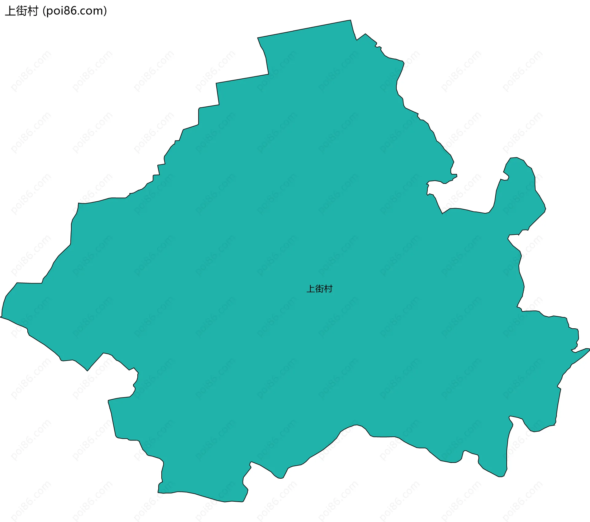 上街村边界地图