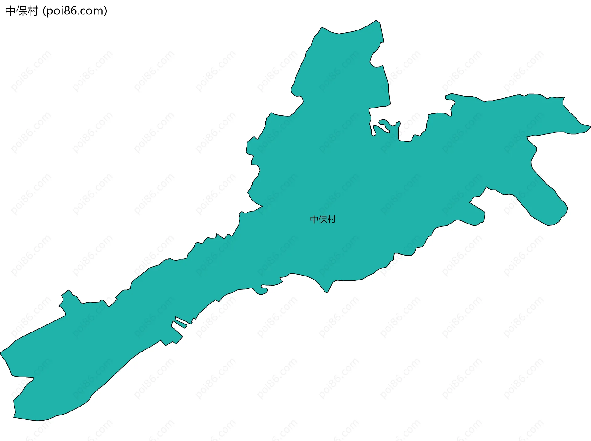 中保村边界地图