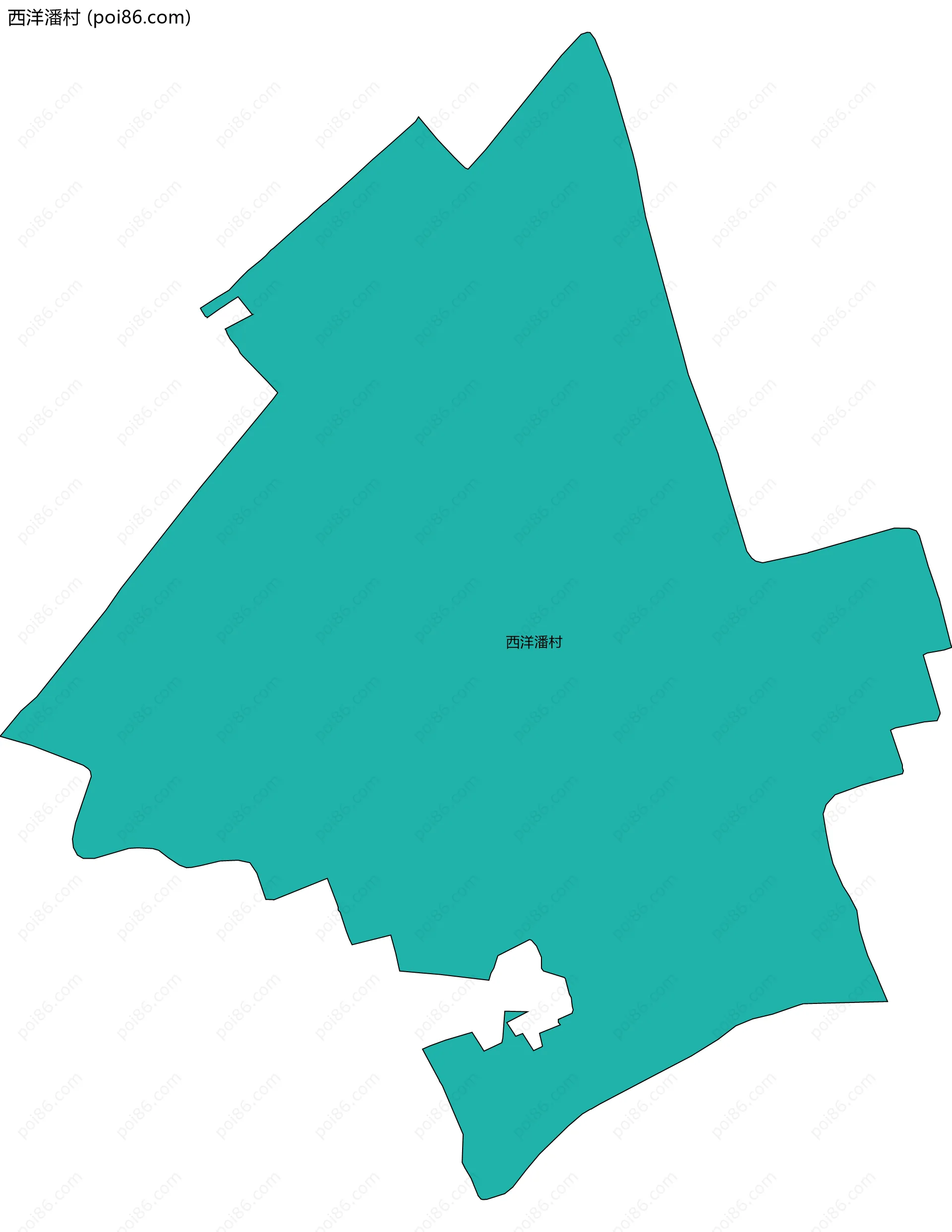 西洋潘村边界地图