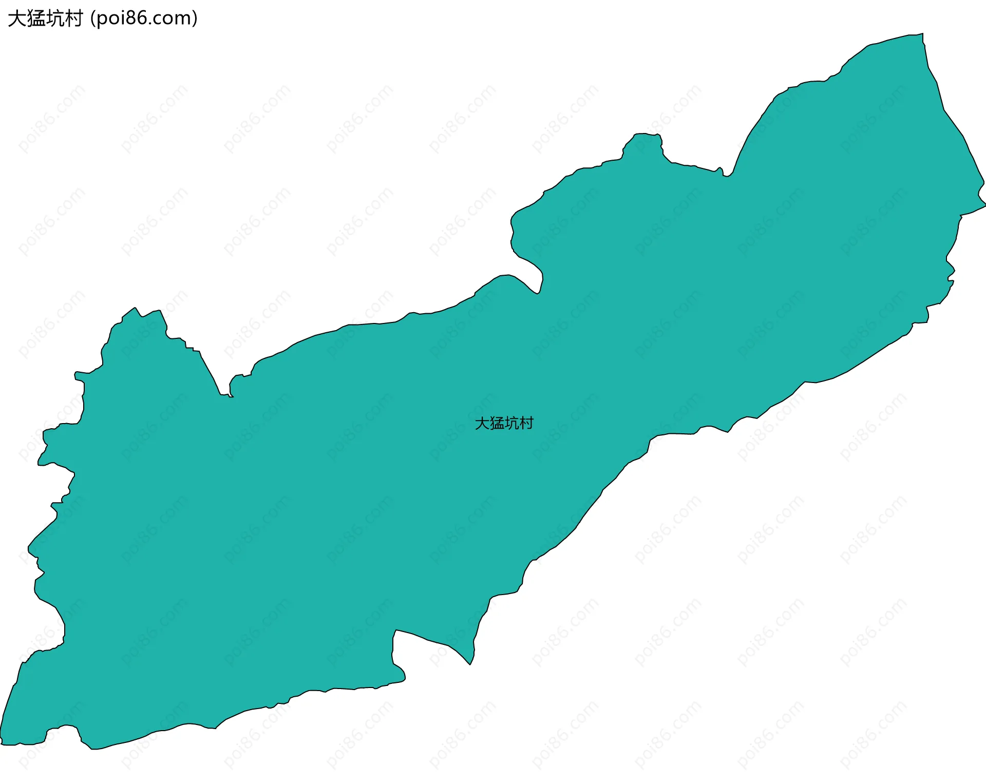大猛坑村边界地图