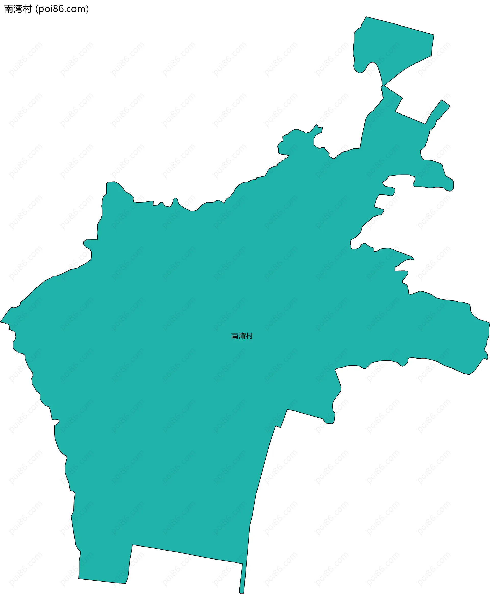 南湾村边界地图