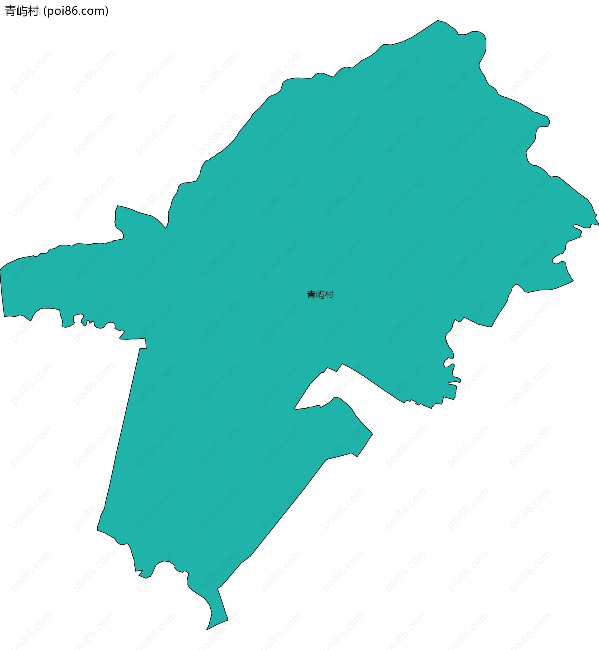 青屿村边界地图