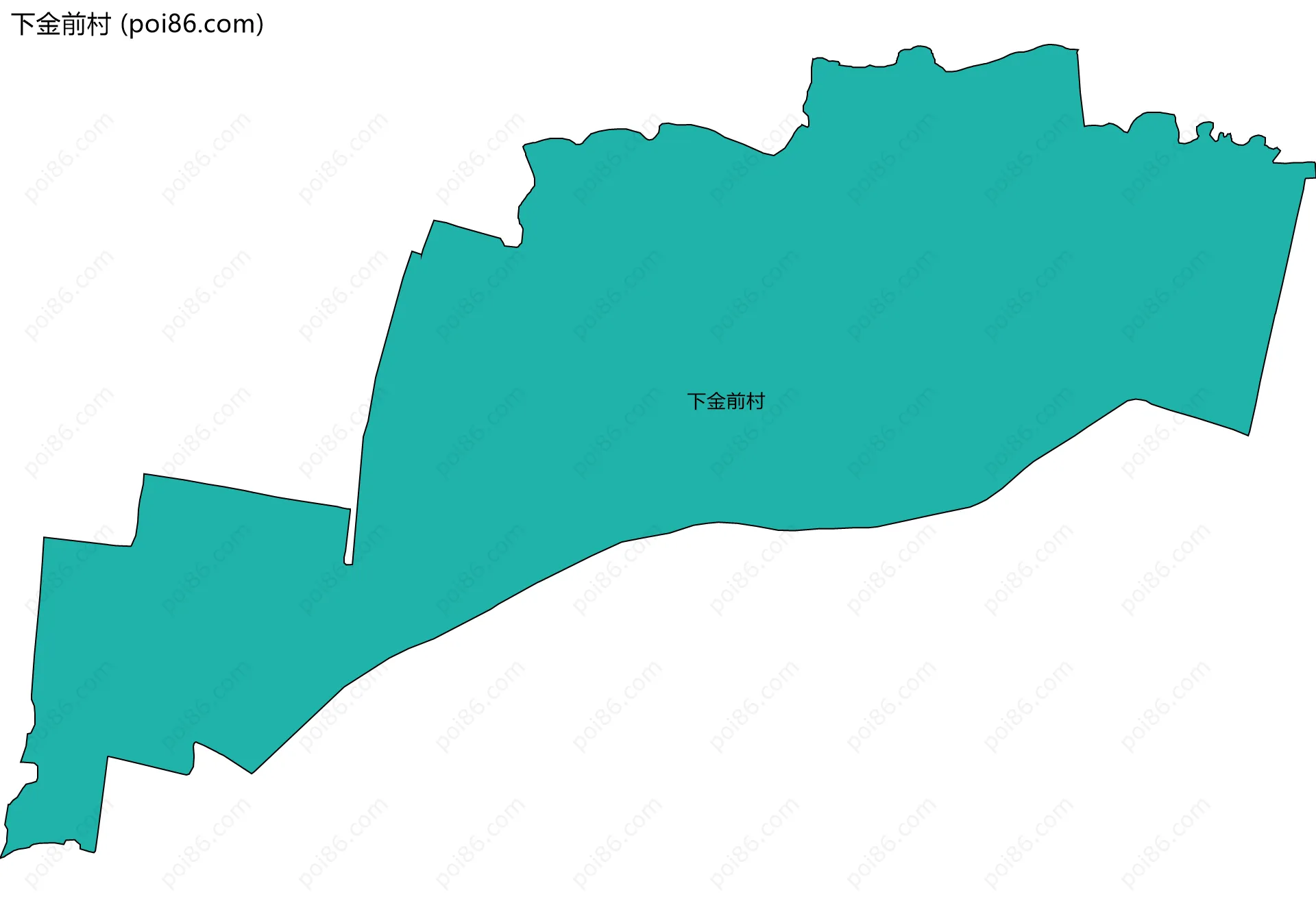 下金前村边界地图
