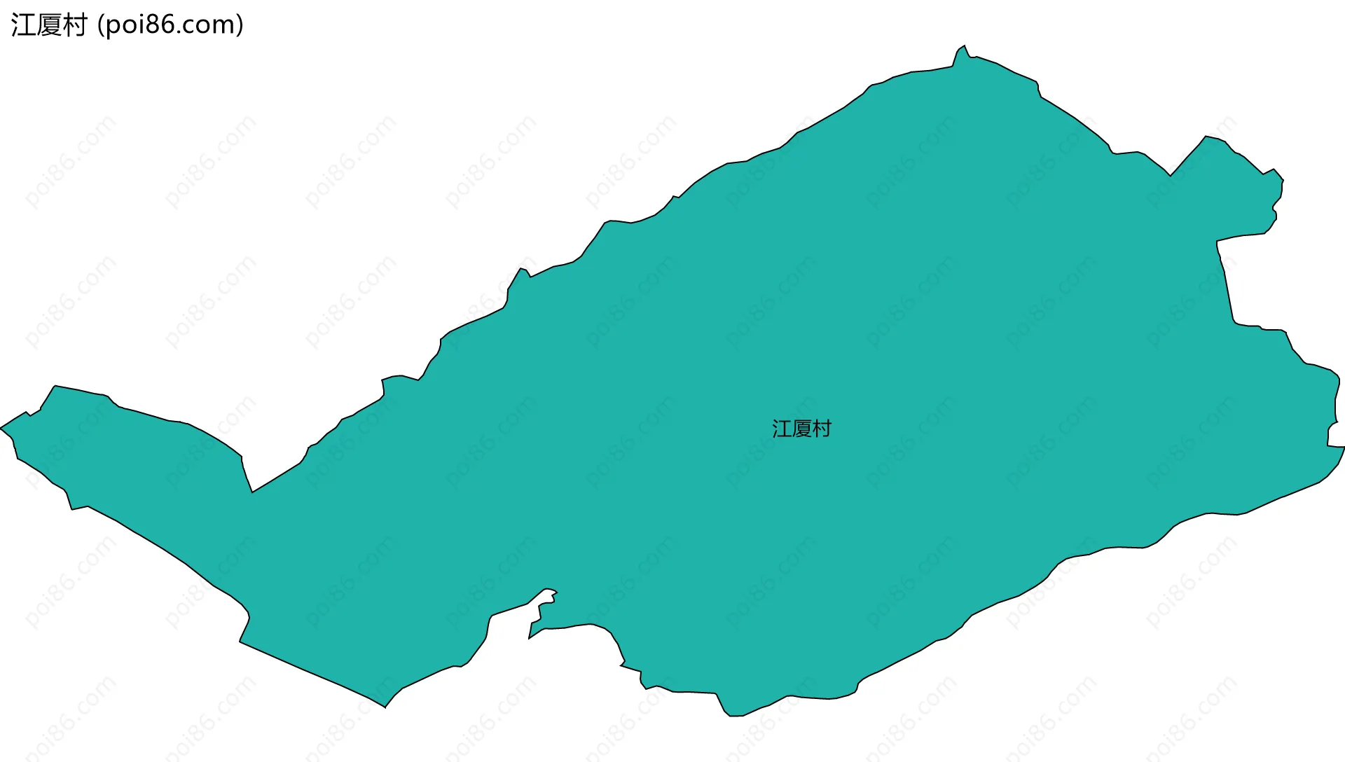 江厦村边界地图