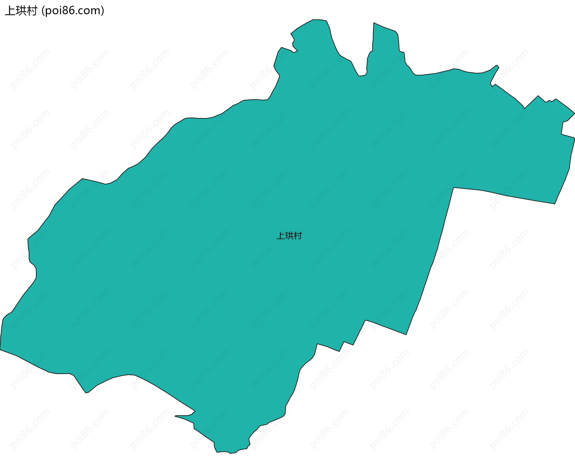 上珙村边界地图