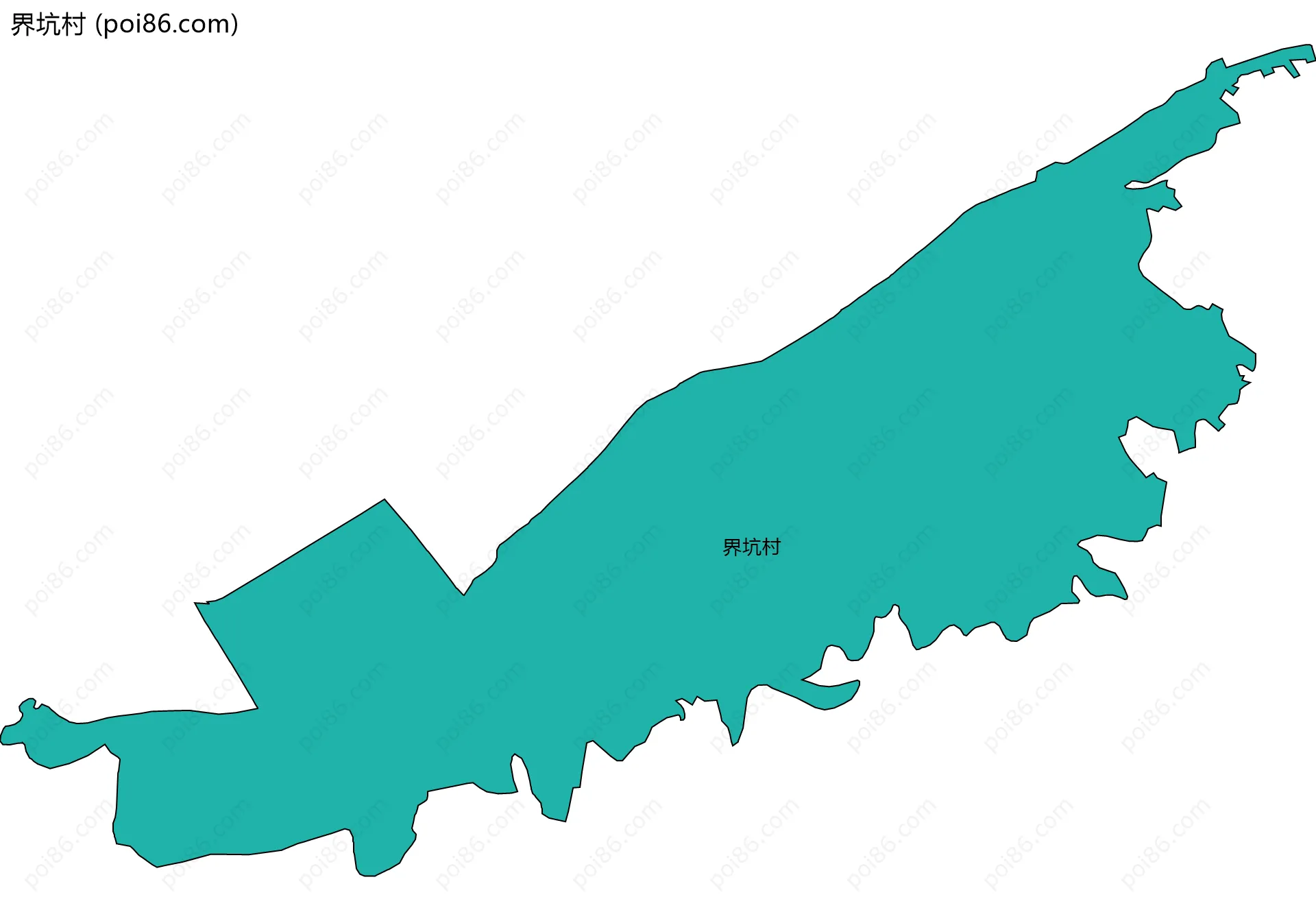 界坑村边界地图