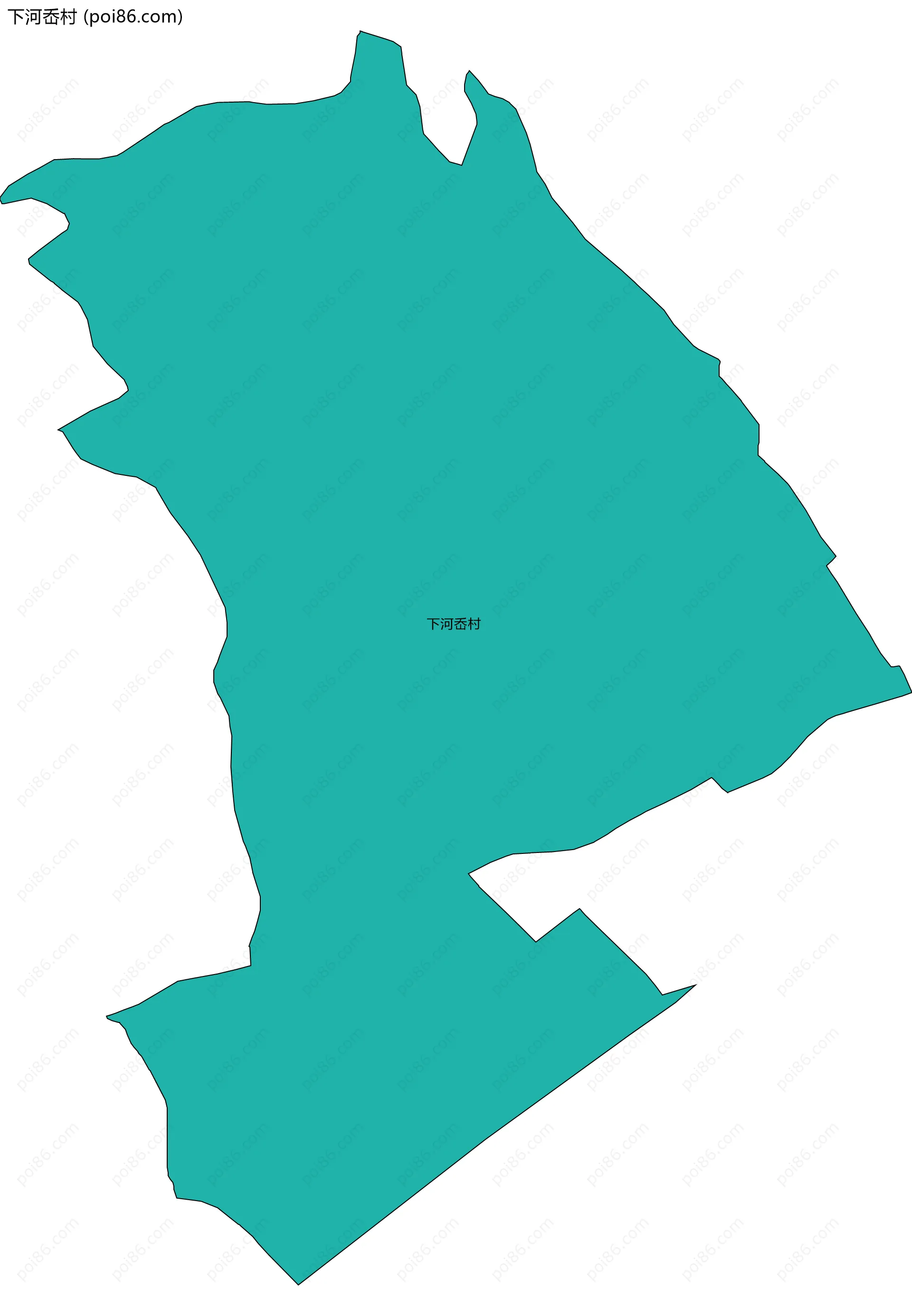 下河岙村边界地图