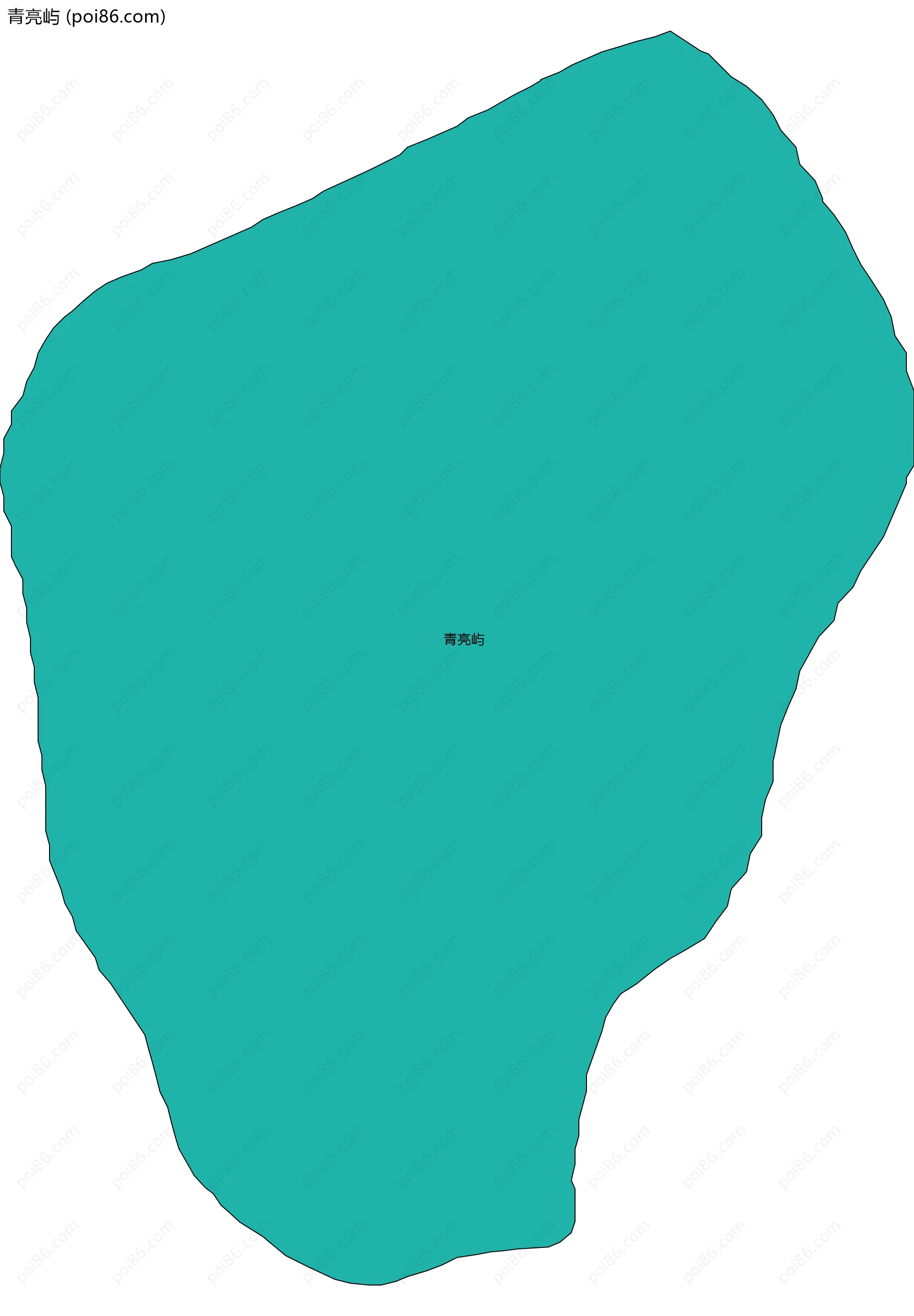 青亮屿边界地图