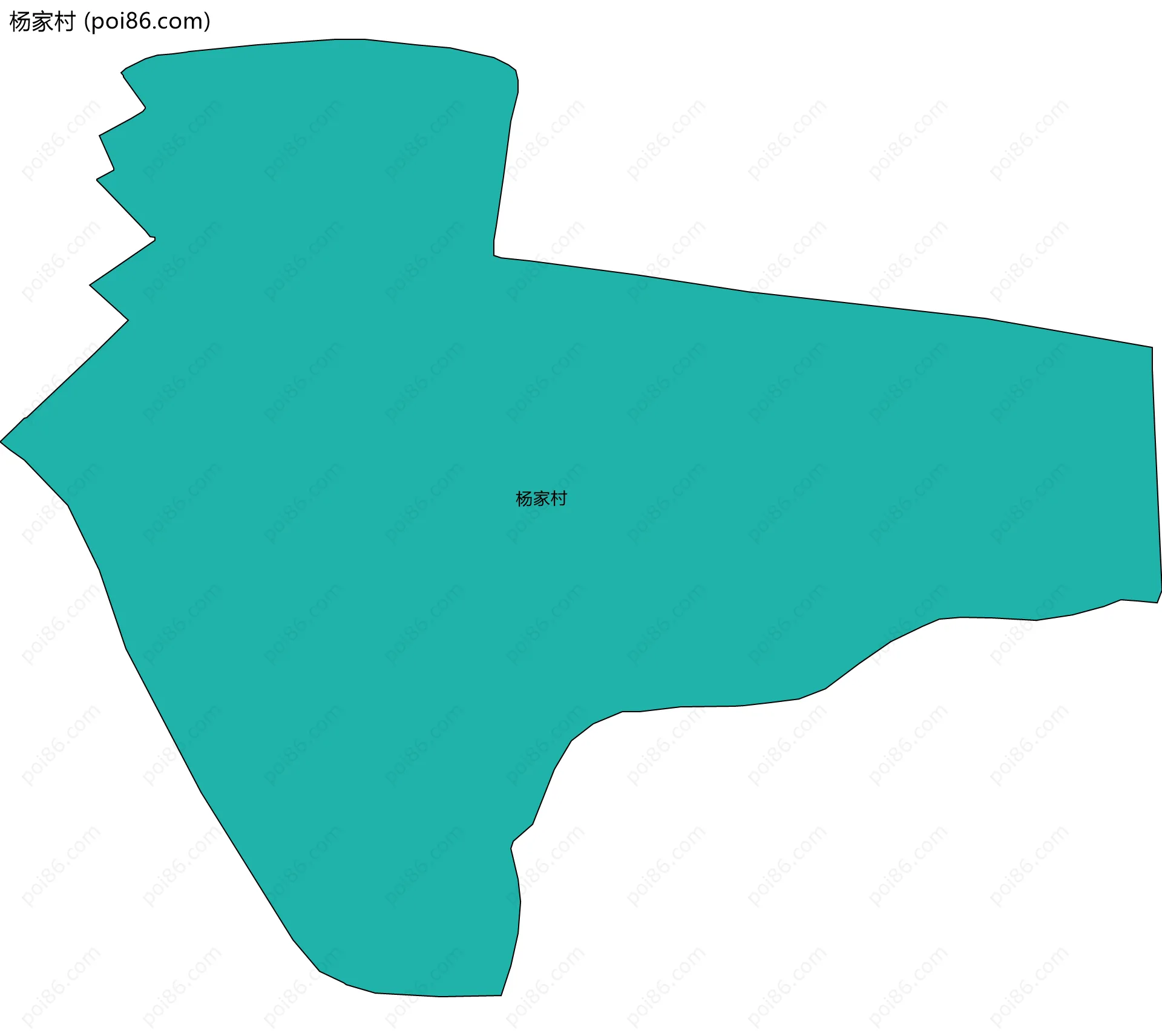 杨家村边界地图