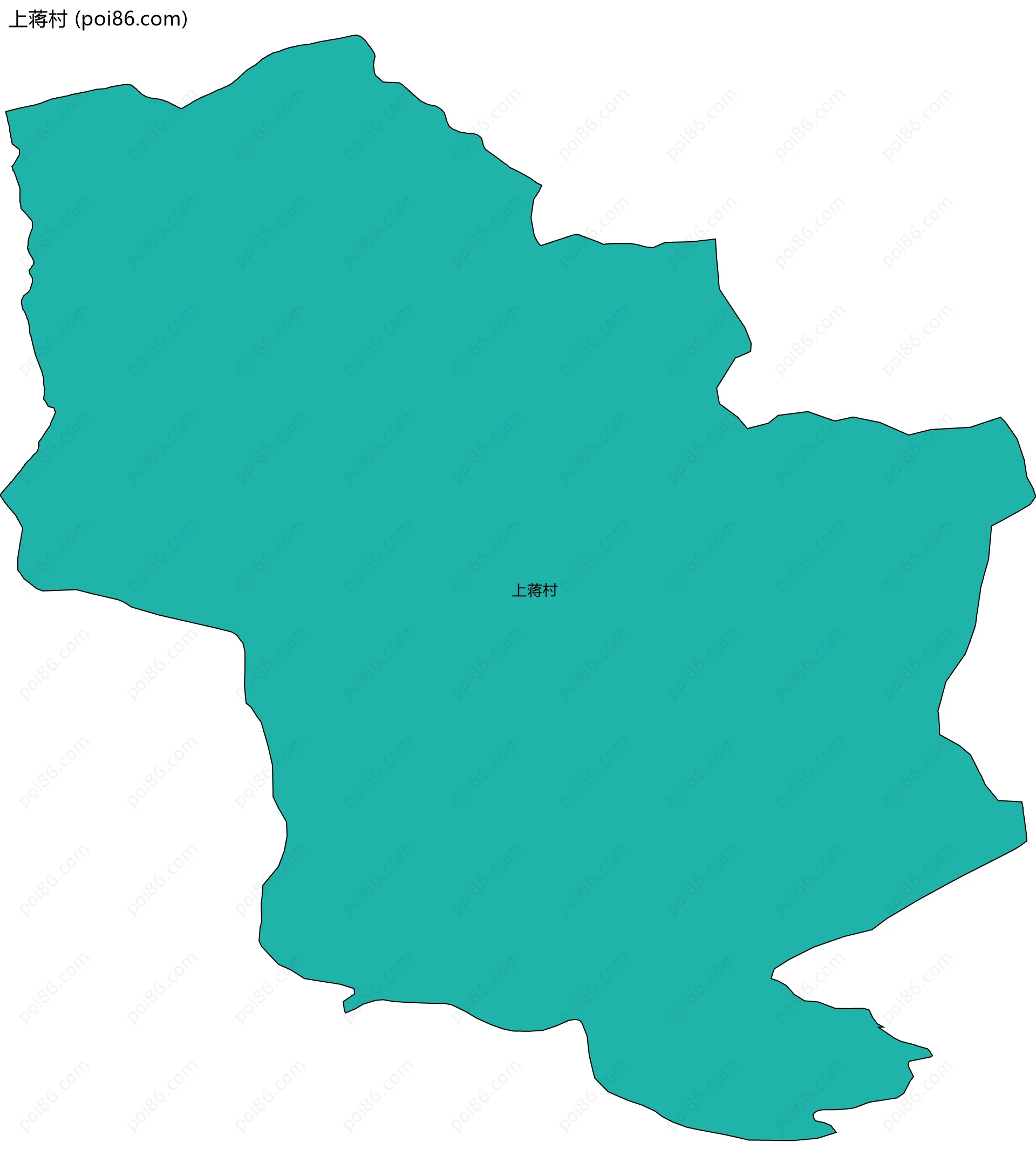 上蒋村边界地图