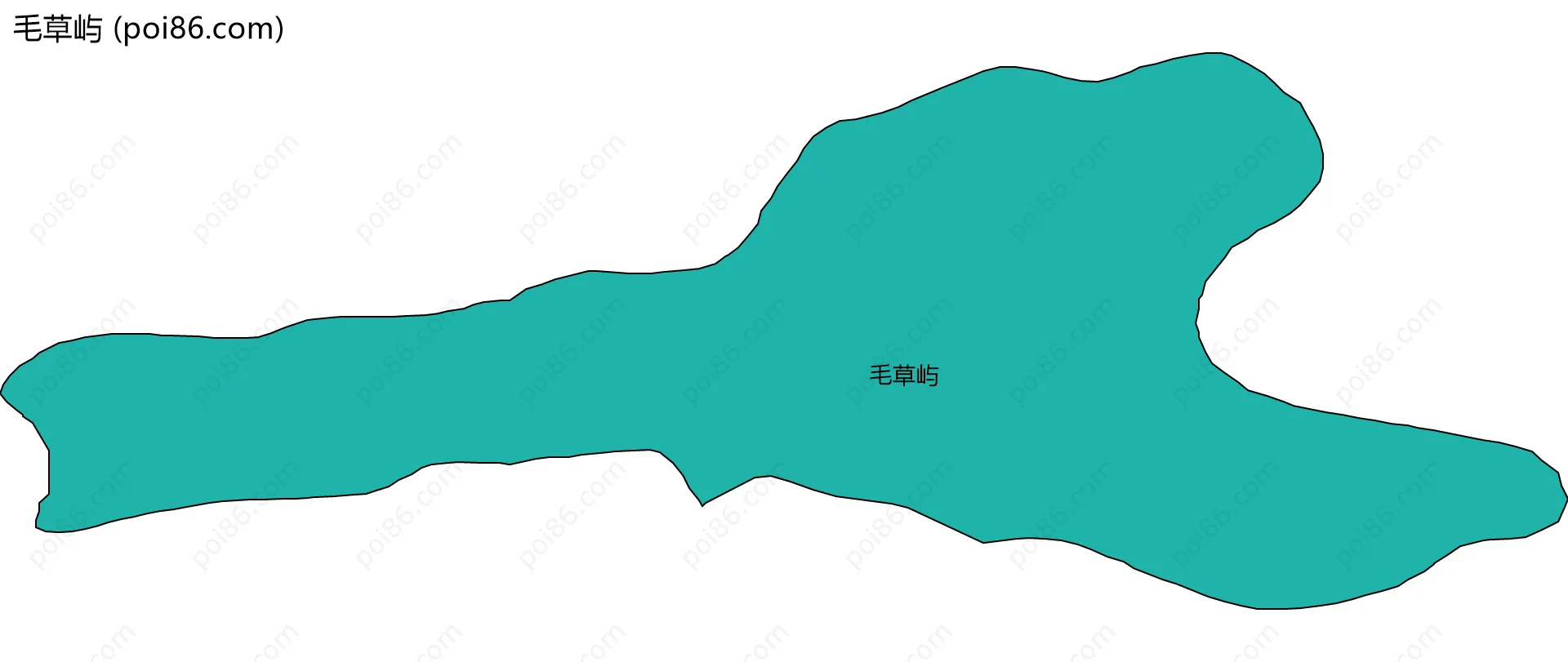 毛草屿边界地图