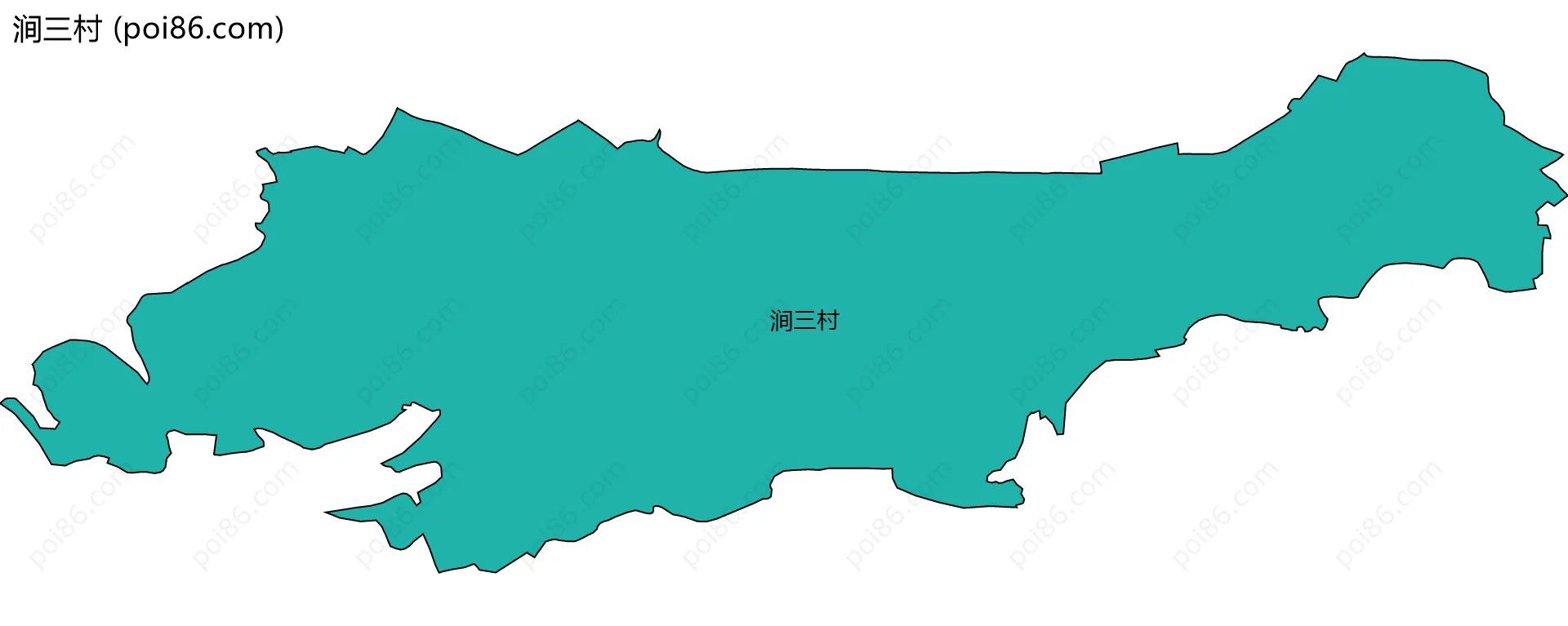 涧三村边界地图