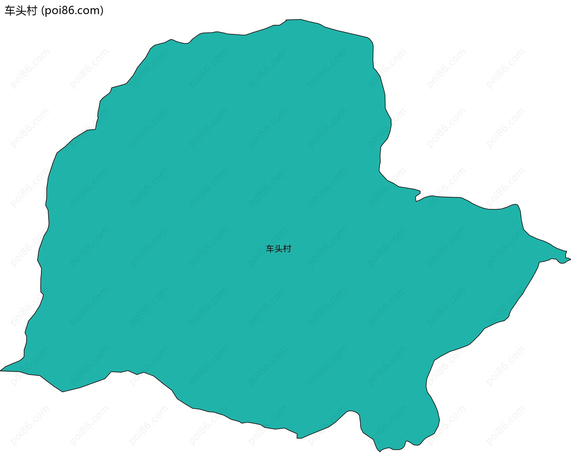 车头村边界地图