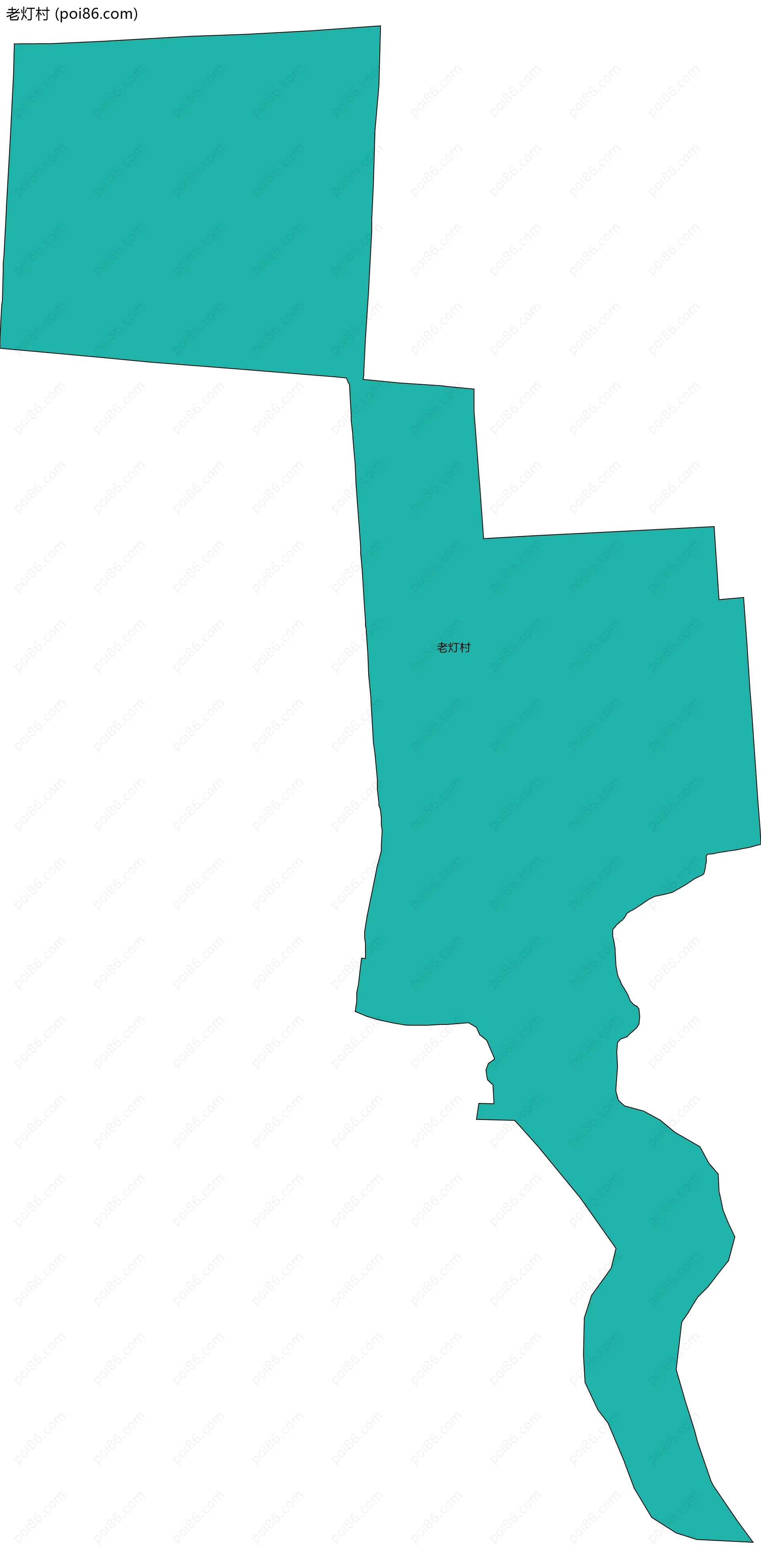 老灯村边界地图