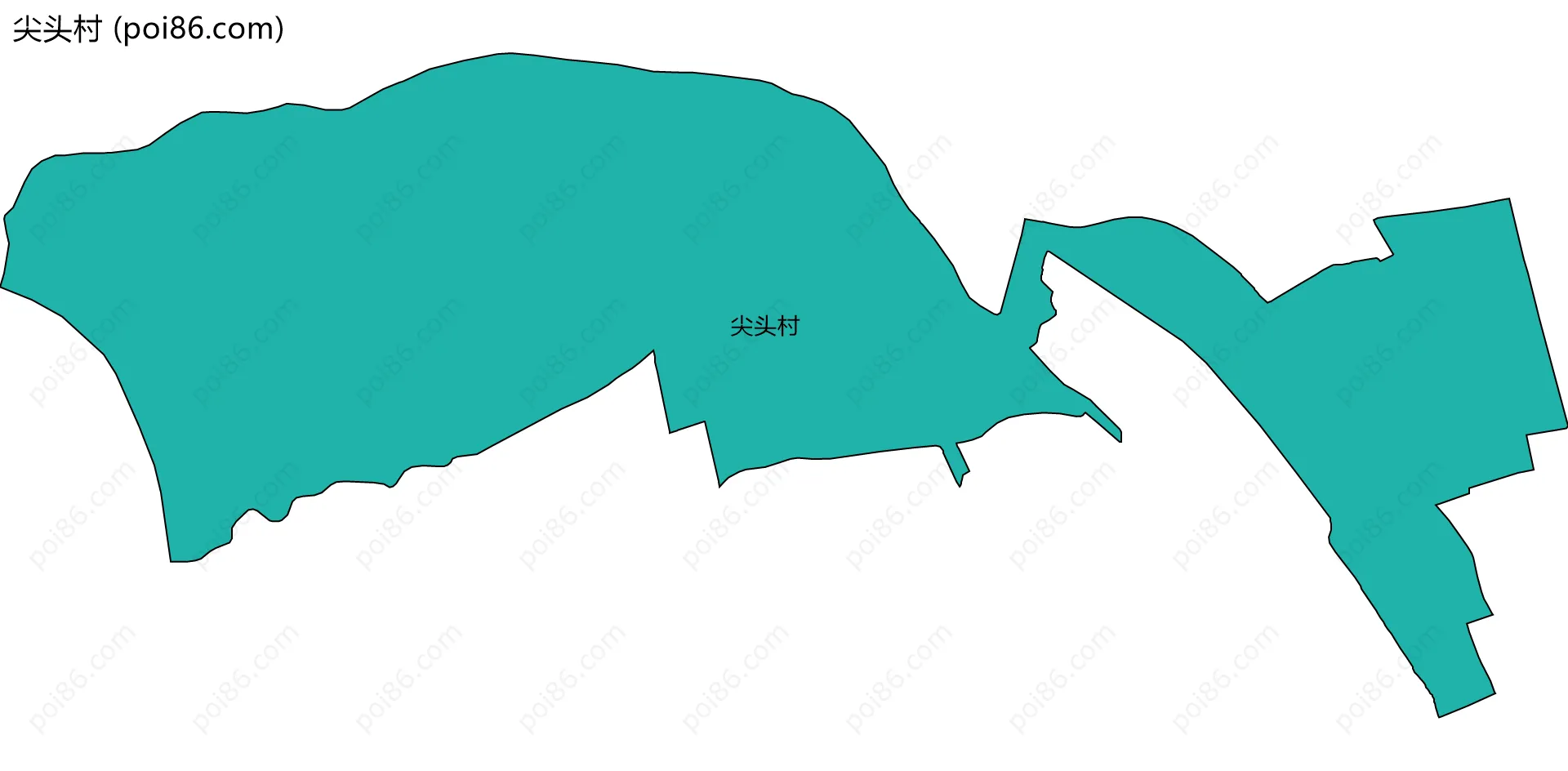 尖头村边界地图
