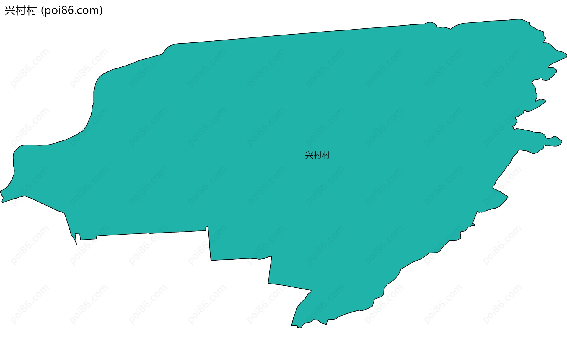 兴村村边界地图