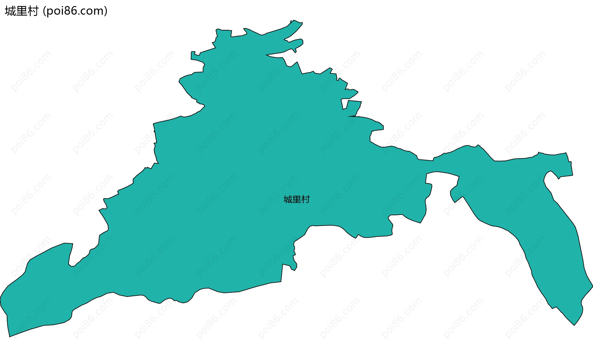 城里村边界地图